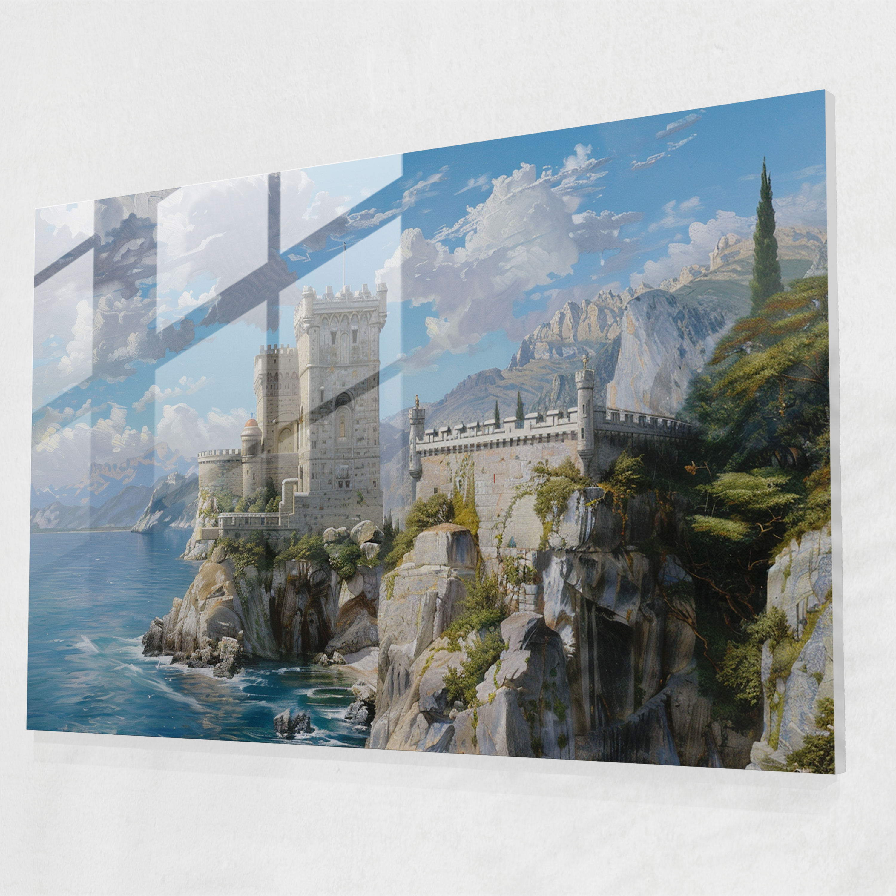 Pre-Raphaelite Brotherhood Castle By The Sea Modern Art - Pre-Raphaelite Brotherhood, Pre-Raphaelite Brotherhood, Modern Art, Home Decoration