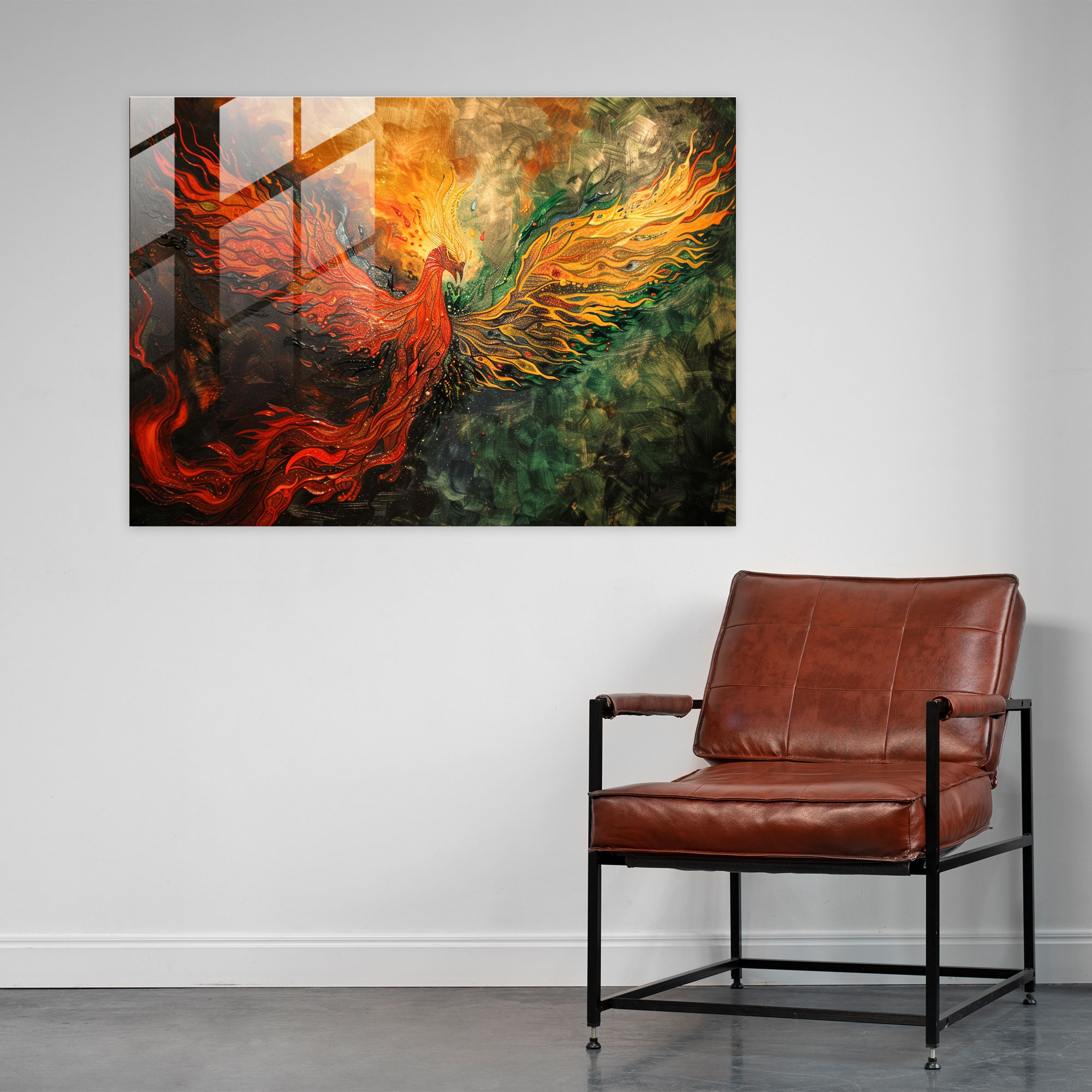 Pre-Raphaelite Brotherhood Phoenix Rising Ev Dekorasyonu - Pre-Raphaelite Brotherhood Cam Tablo ve Duvar Dekorasyonu