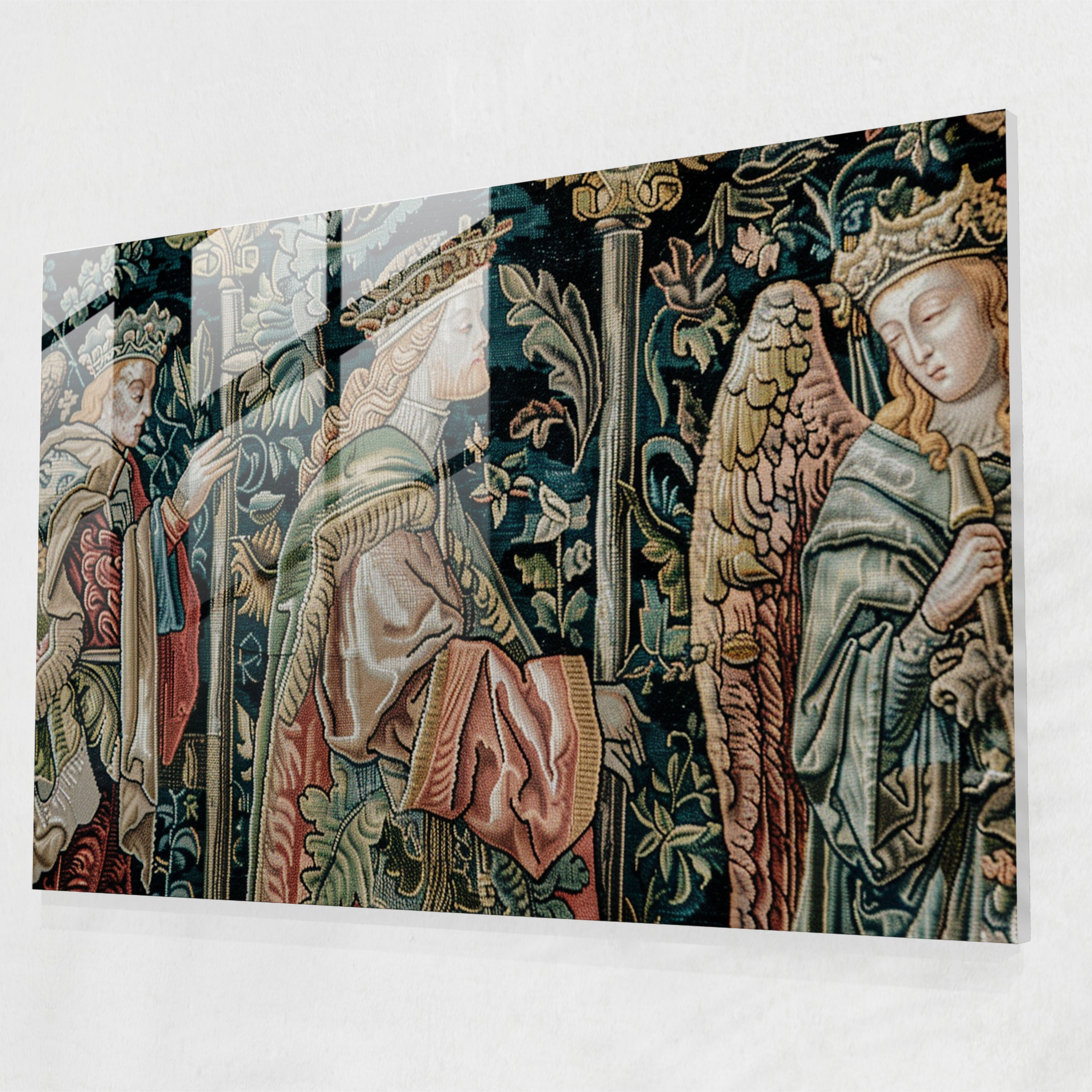Pre-Raphaelite Brotherhood Cam Duvar Sanatı - Orta Çağ Dokuma - Duvar Dekorasyonu Cam Sanatı