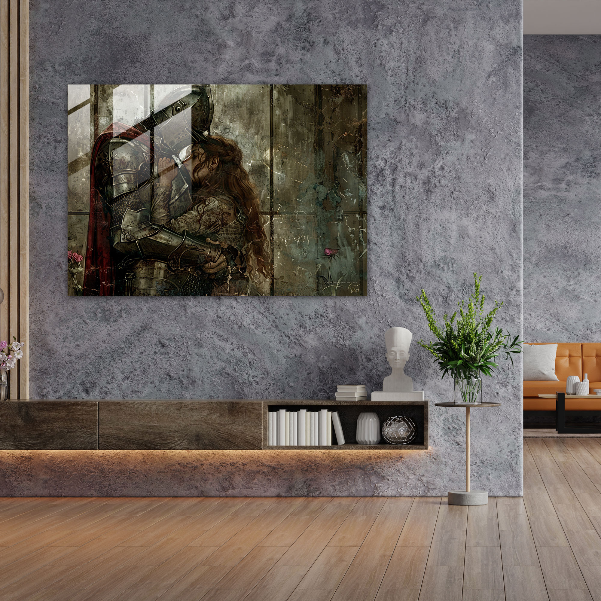 Ortaçağ Romantik Cam Duvar Sanatı - Pre-Raphaelite Kardeşlik Cam Sanatı Duvar Dekorasyonu