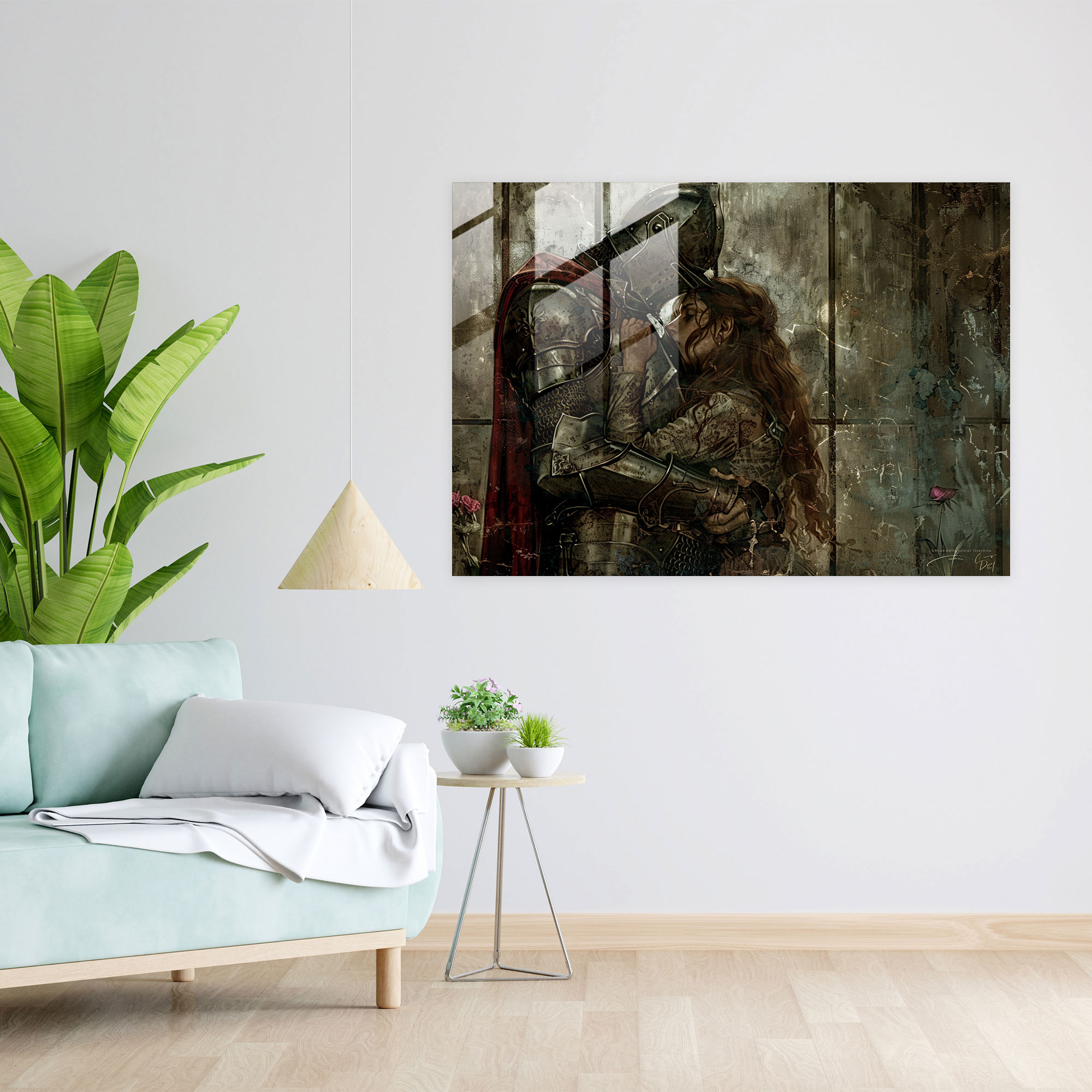 Ortaçağ Romantik Cam Duvar Sanatı - Pre-Raphaelite Kardeşlik Cam Sanatı Duvar Dekorasyonu
