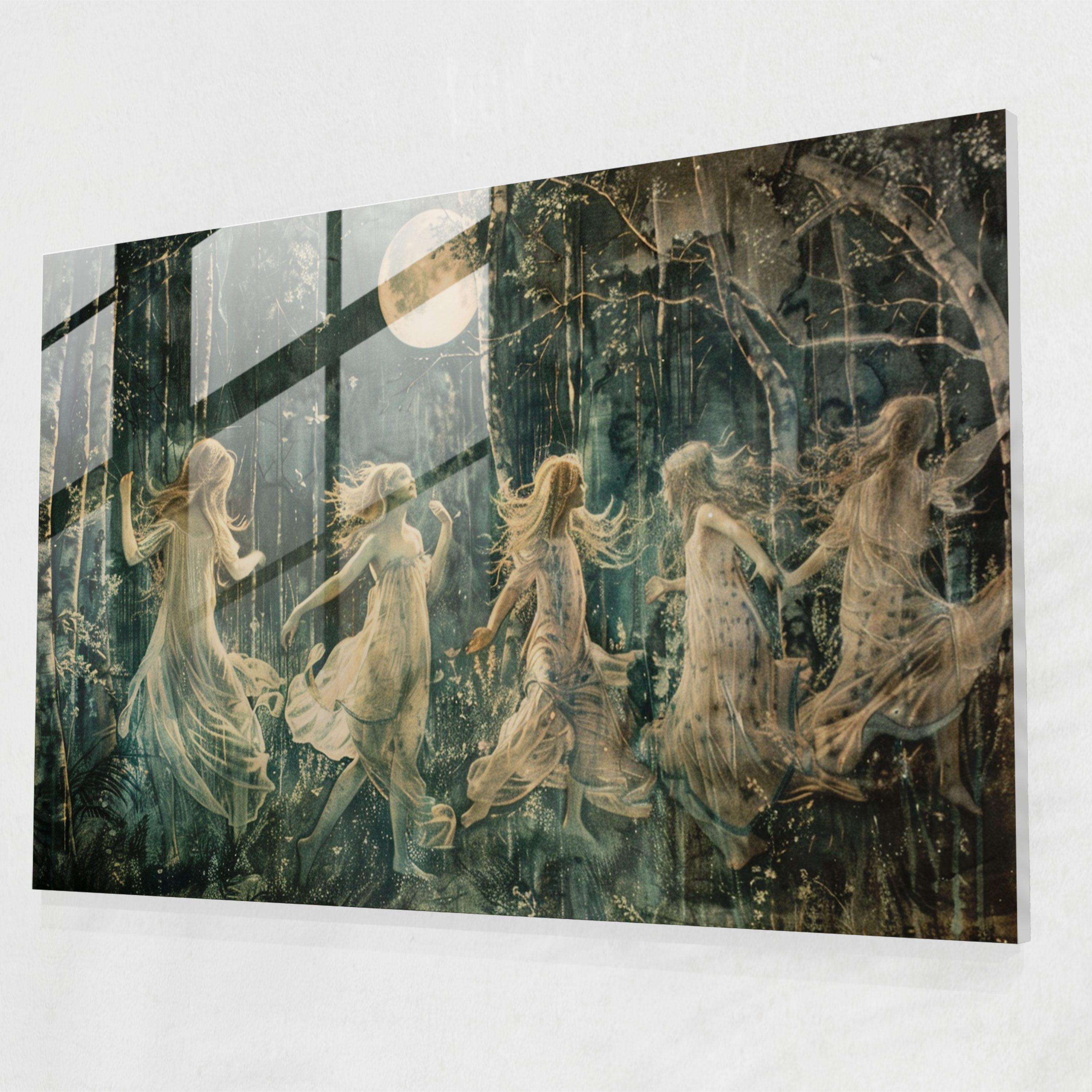 Pre-Raphaelite Brotherhood Ev Dekorasyonu - Cam Tablo Modern Sanat