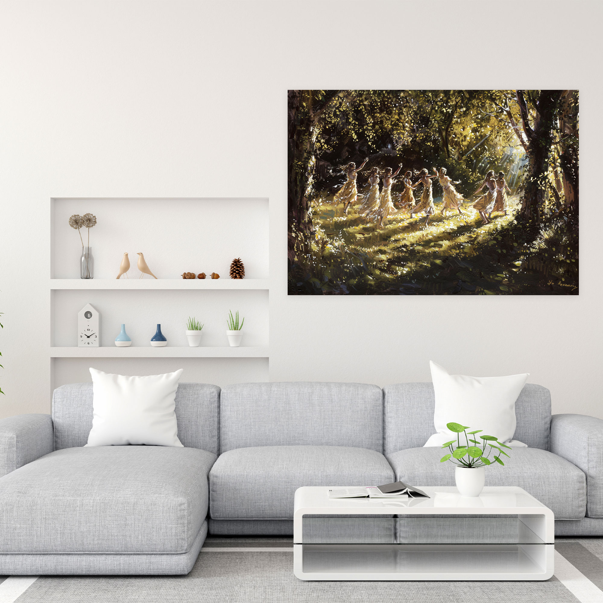 Enchanted Nymphs Wall Art - Pre-Raphaelite Brotherhood, Wall Decoration, Wall Art, Canvas