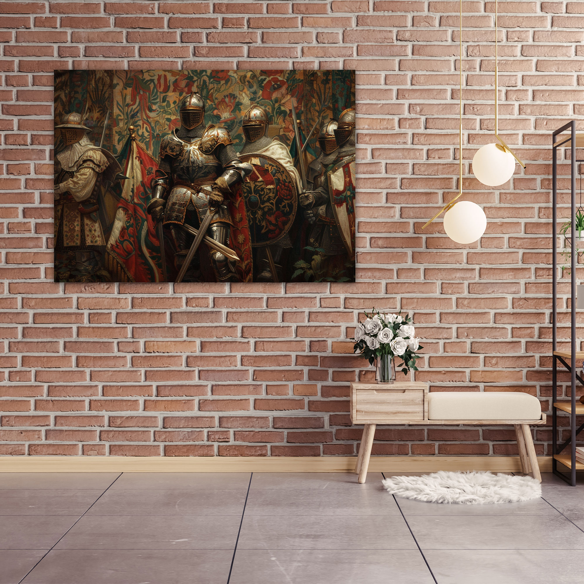 Knightly Valor Canvas Print - Pre-Raphaelite Brotherhood, Pre-Raphaelite Brotherhood, Home Decoration, Wall Art