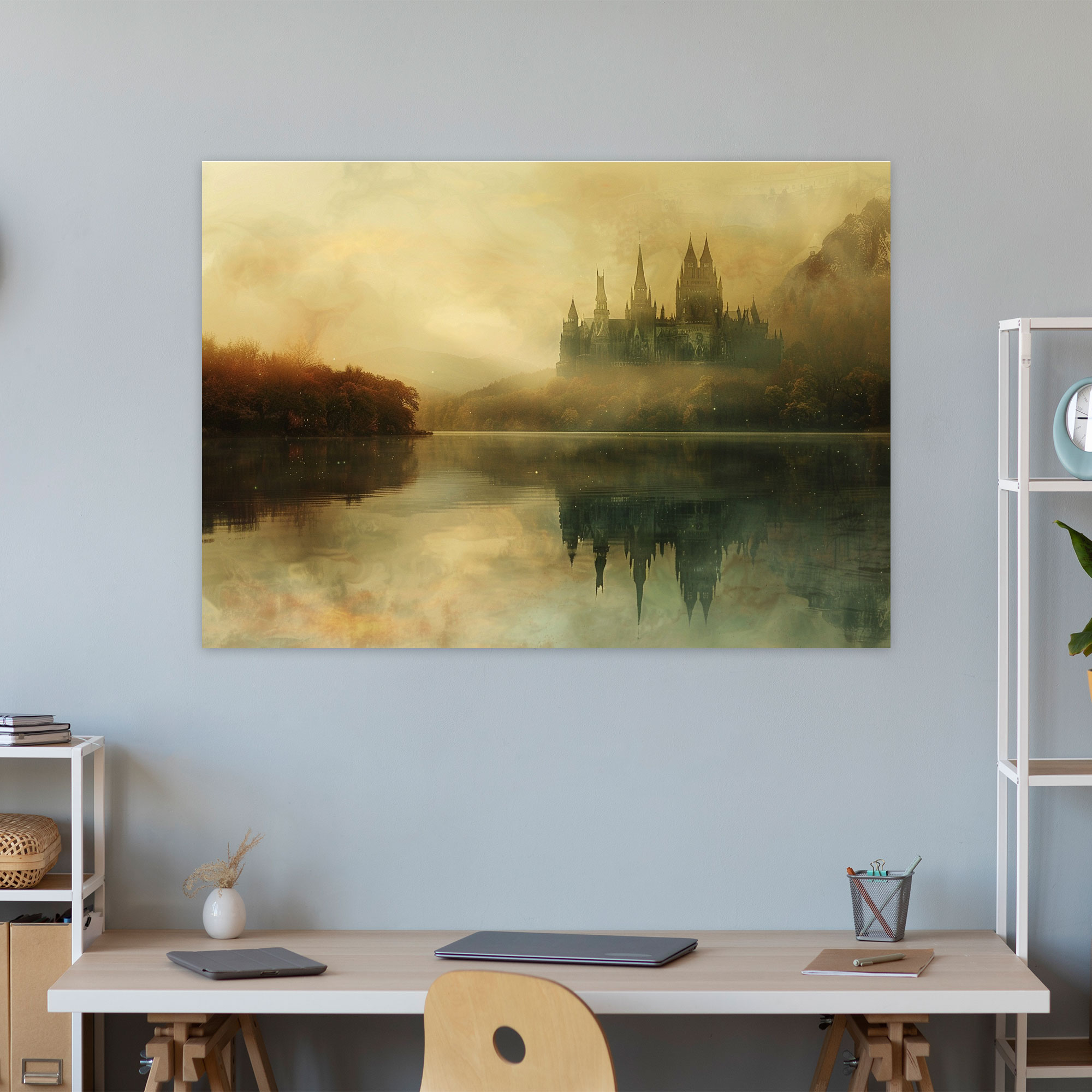 Castle Reflection Wall Decoration - Pre-Raphaelite Brotherhood, Pre-Raphaelite Brotherhood, Wall Decoration, Home Decoration
