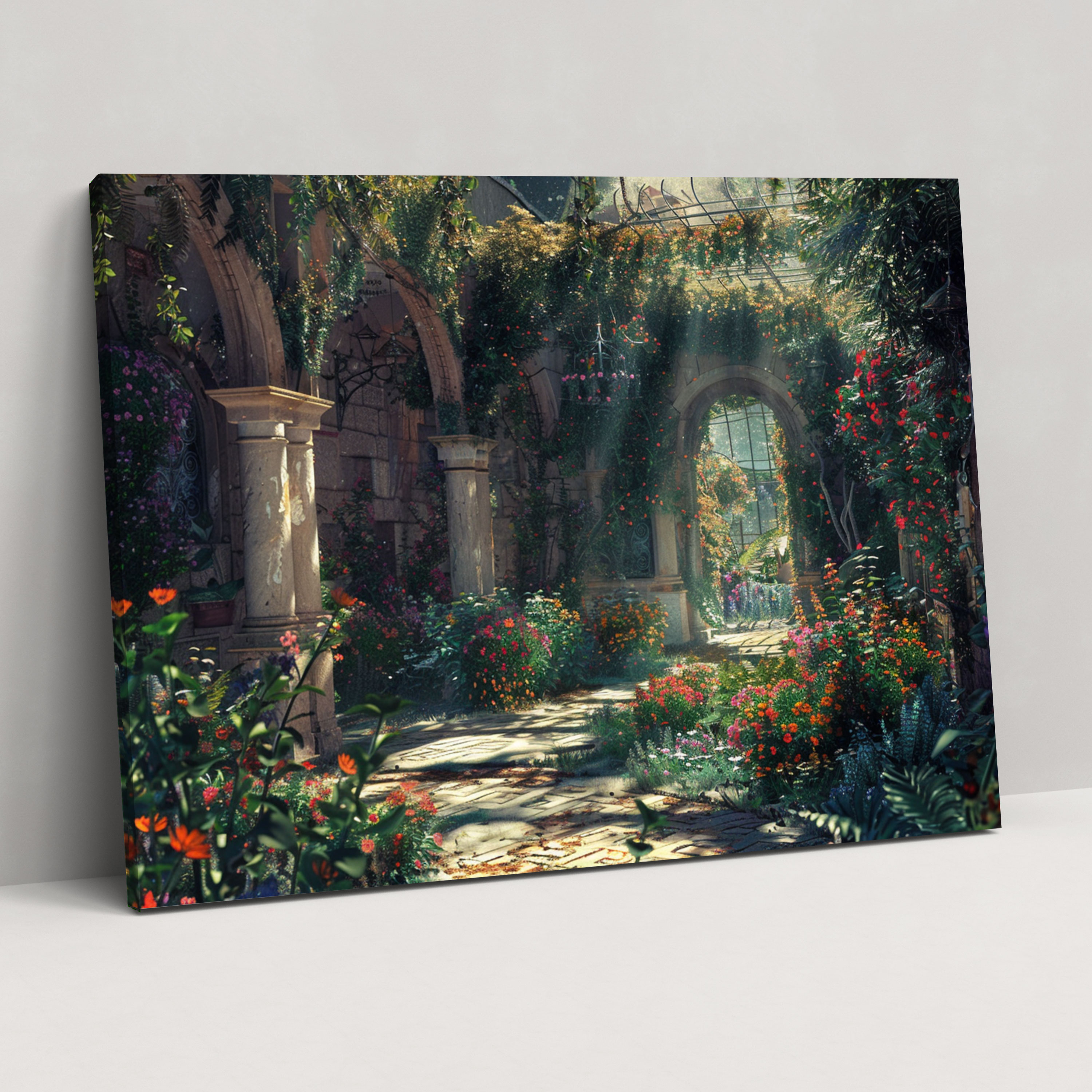 Romantic Garden Wall Art - Pre-Raphaelite Brotherhood, Wall Art, Pre-Raphaelite Brotherhood, Canvas Print
