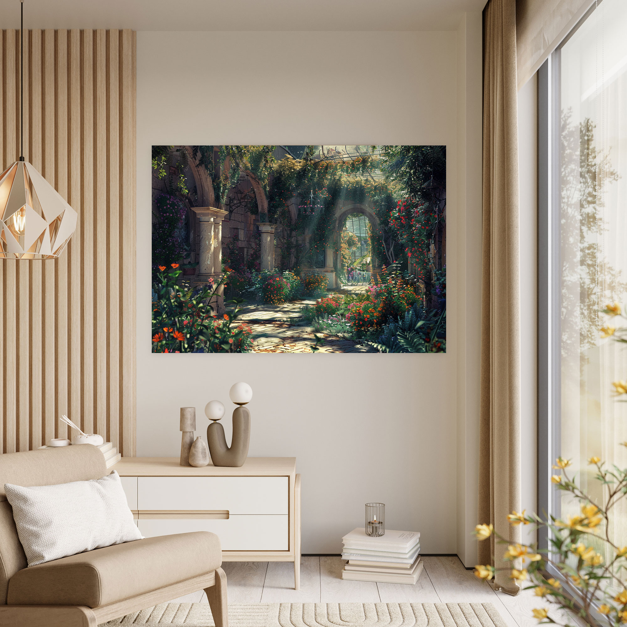 Romantic Garden Wall Art - Pre-Raphaelite Brotherhood, Wall Art, Pre-Raphaelite Brotherhood, Canvas Print
