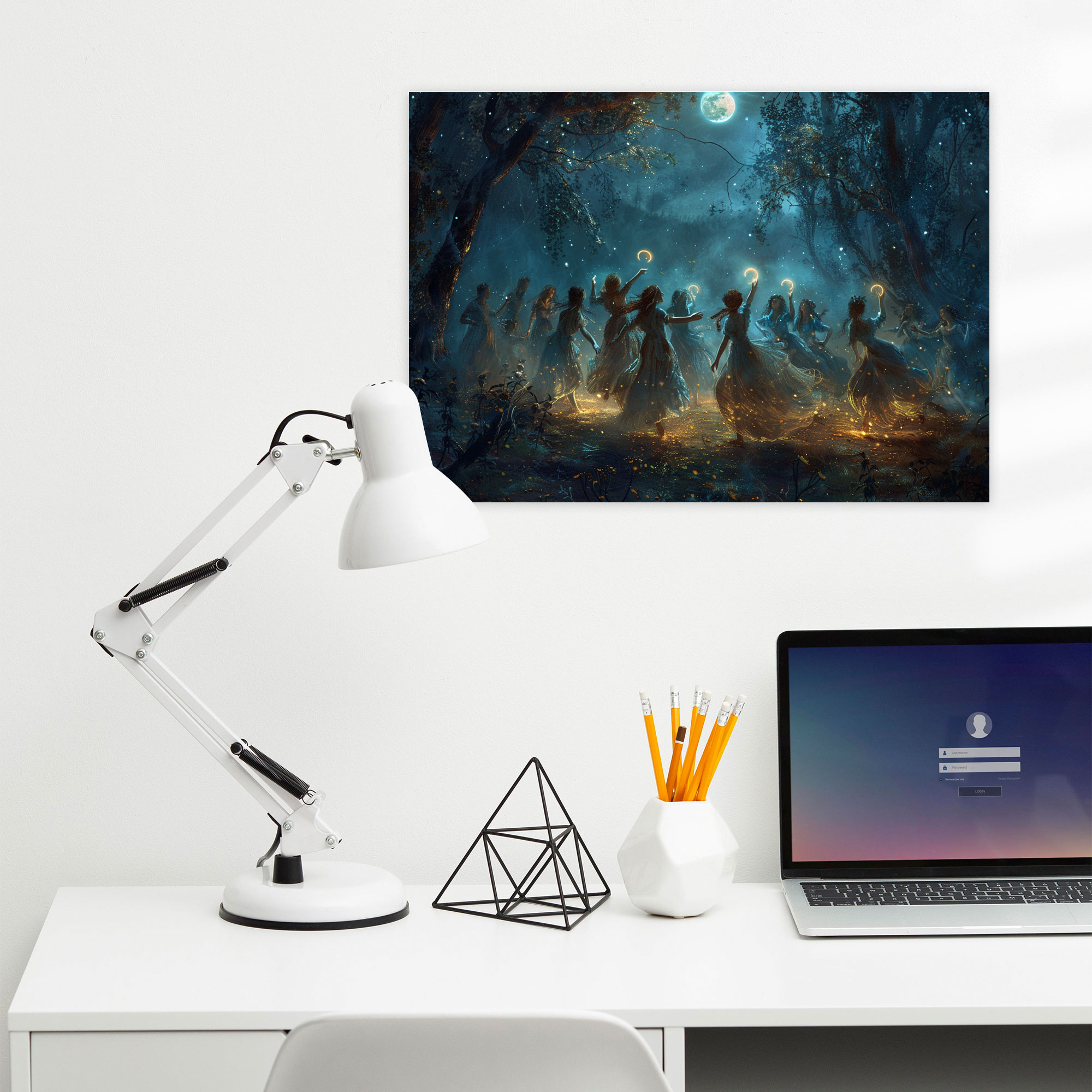 Moonlit Fairies Canvas Print - Pre-Raphaelite Brotherhood, Home Decoration, Pre-Raphaelite Brotherhood, Canvas