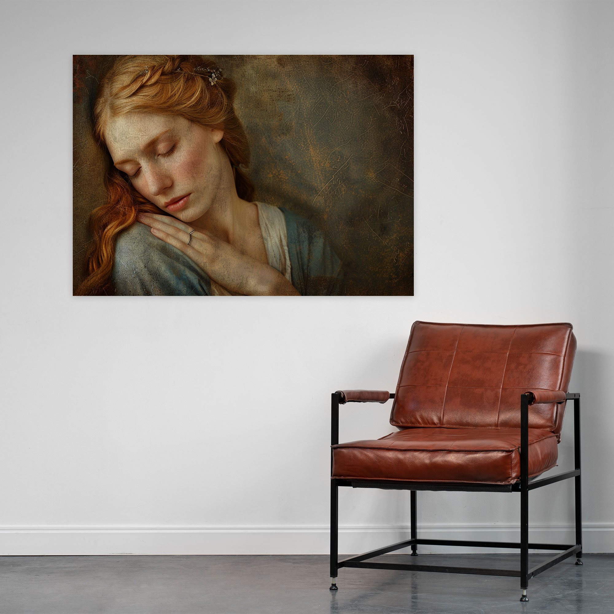 Contemplative Woman Canvas Print - Pre-Raphaelite Brotherhood, Home Decoration, Pre-Raphaelite Brotherhood, Canvas Wall Art
