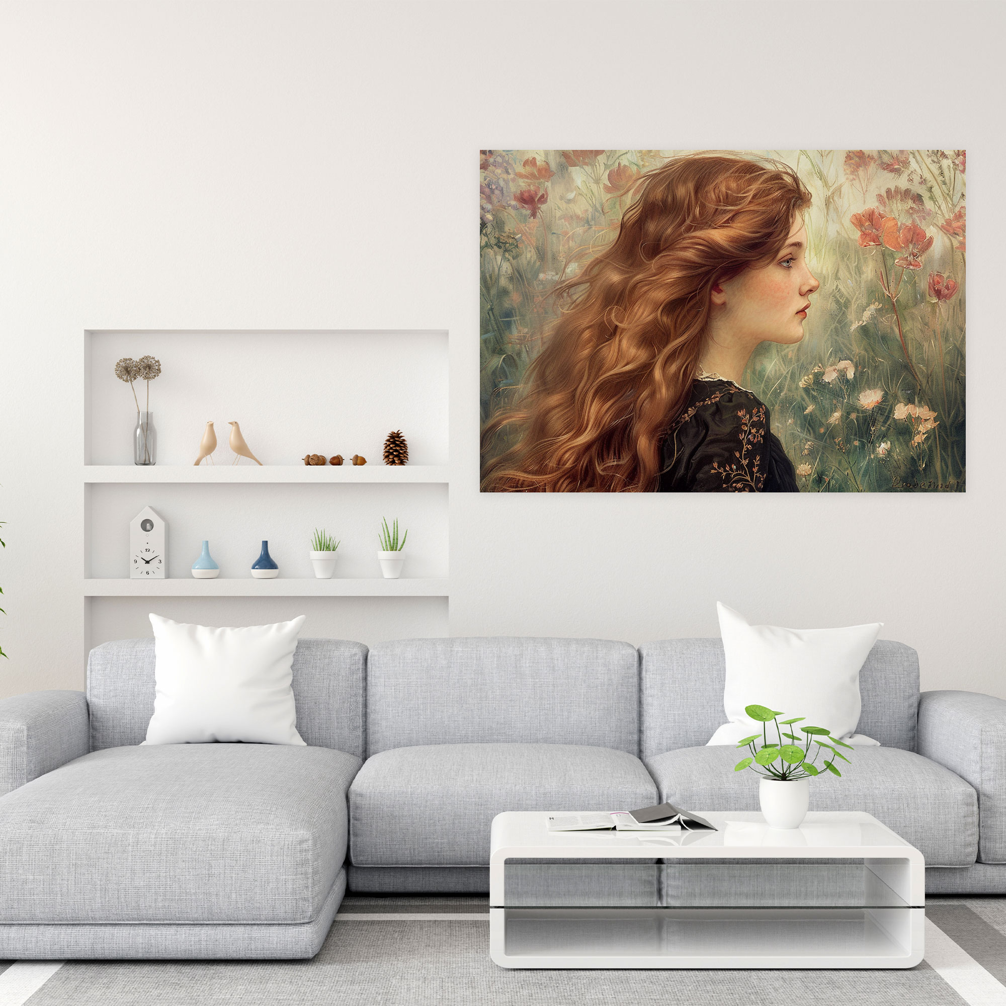 Pre-Raphaelite Brotherhood Garden Canvas Print - Pre-Raphaelite Brotherhood, Home Decoration, Canvas Print, Canvas