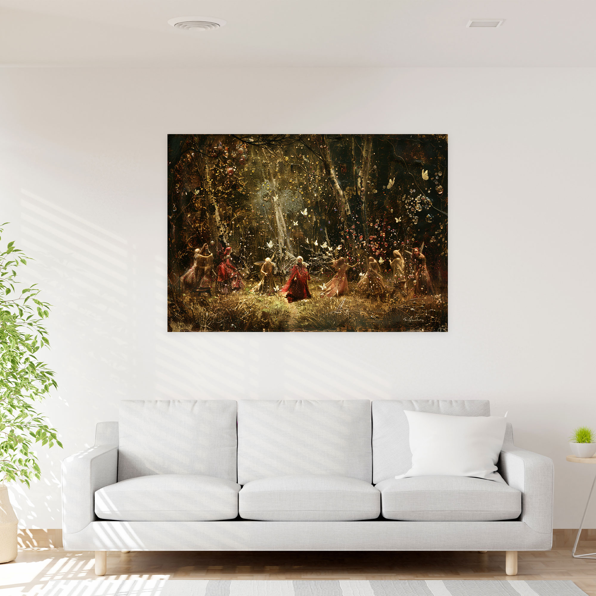 Pre-Raphaelite Brotherhood Forest Canvas Print - Pre-Raphaelite Brotherhood, Home Decoration, Wall Art, Pre-Raphaelite Brotherhood