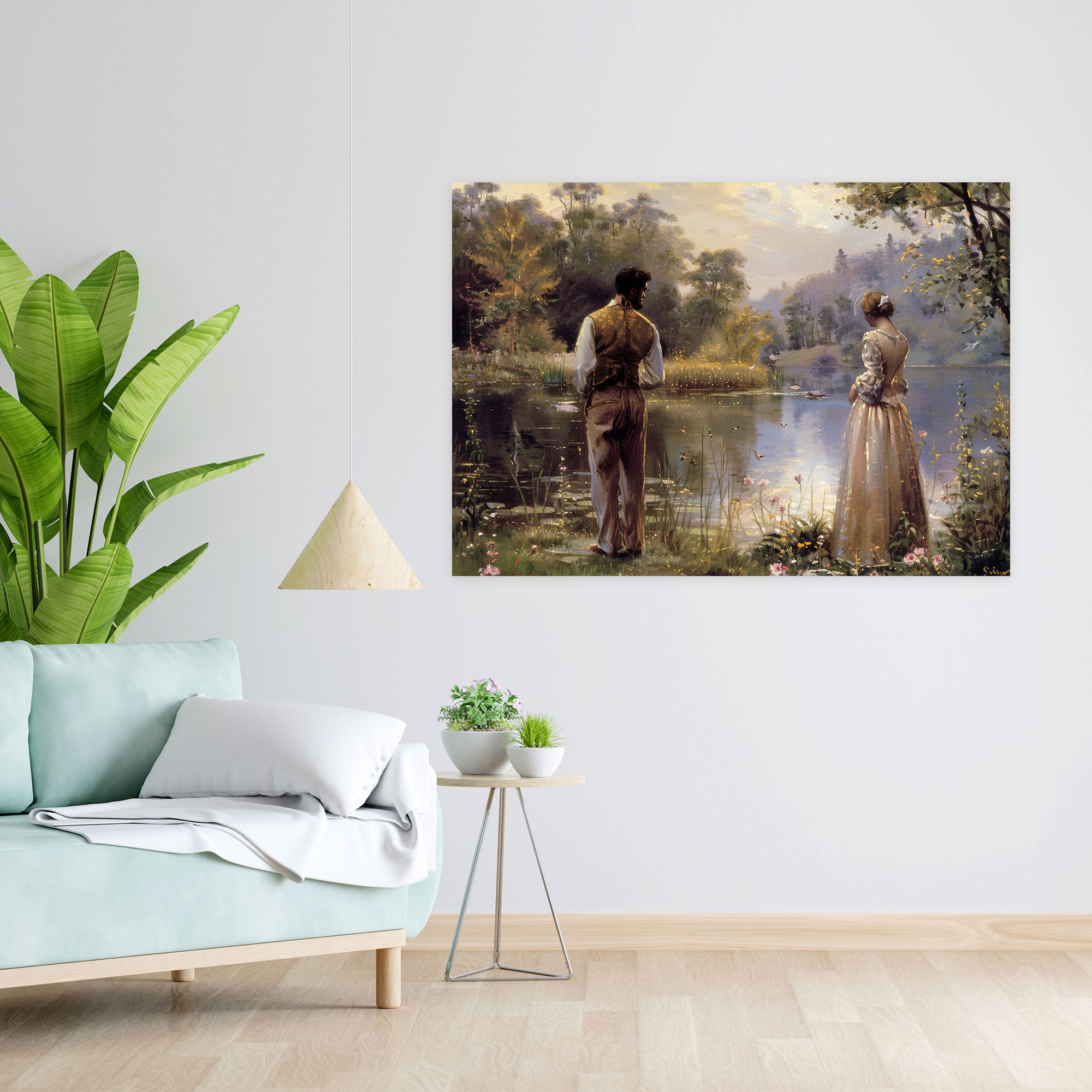 Pre-Raphaelite Brotherhood Lake Canvas Print - Pre-Raphaelite Brotherhood, Wall Decoration, Home Decoration, Canvas
