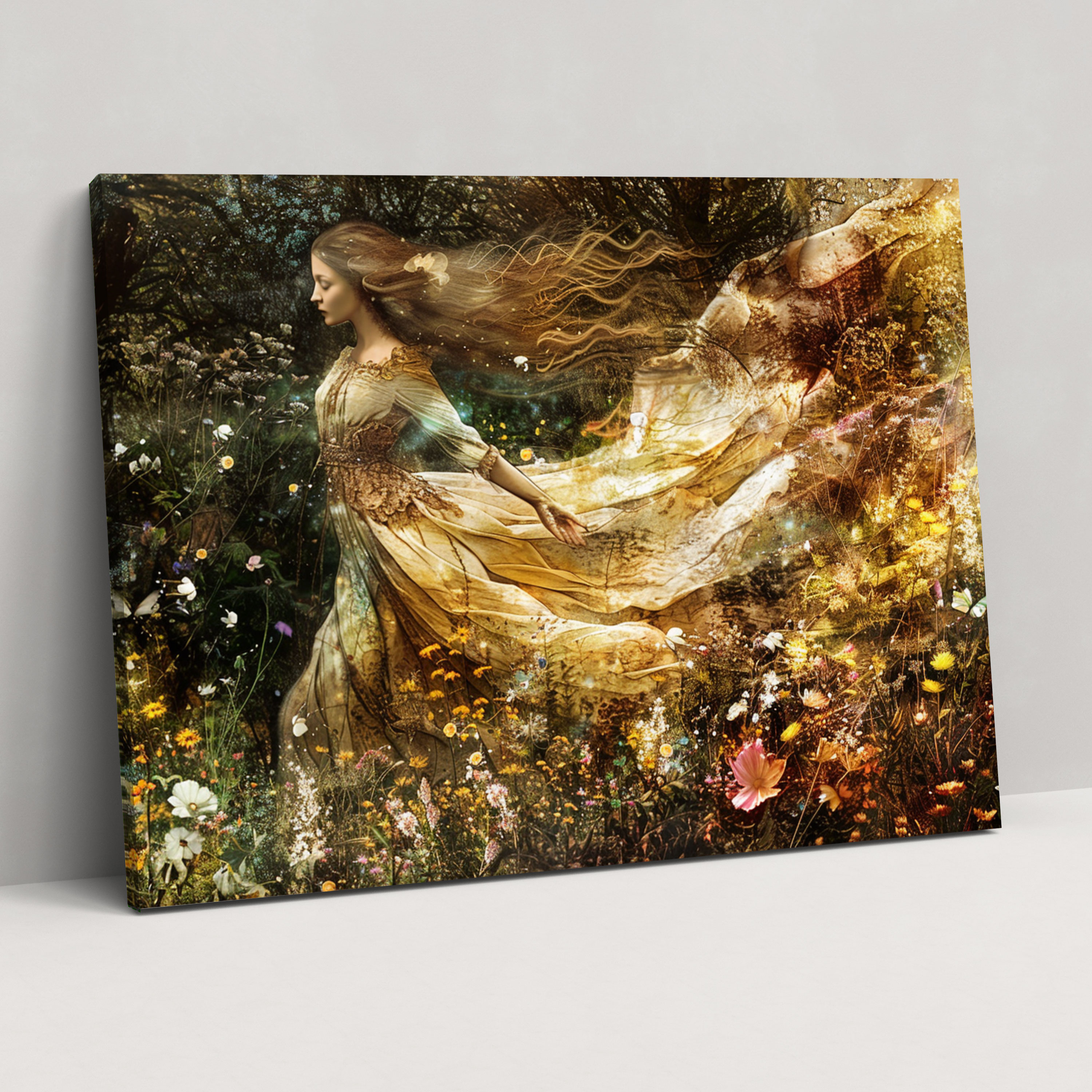 Pre-Raphaelite Brotherhood Canvas Print - Woman In Flowing Gown Wall Art - Pre-Raphaelite Brotherhood, Home Decoration, Canvas Print, Wall Art