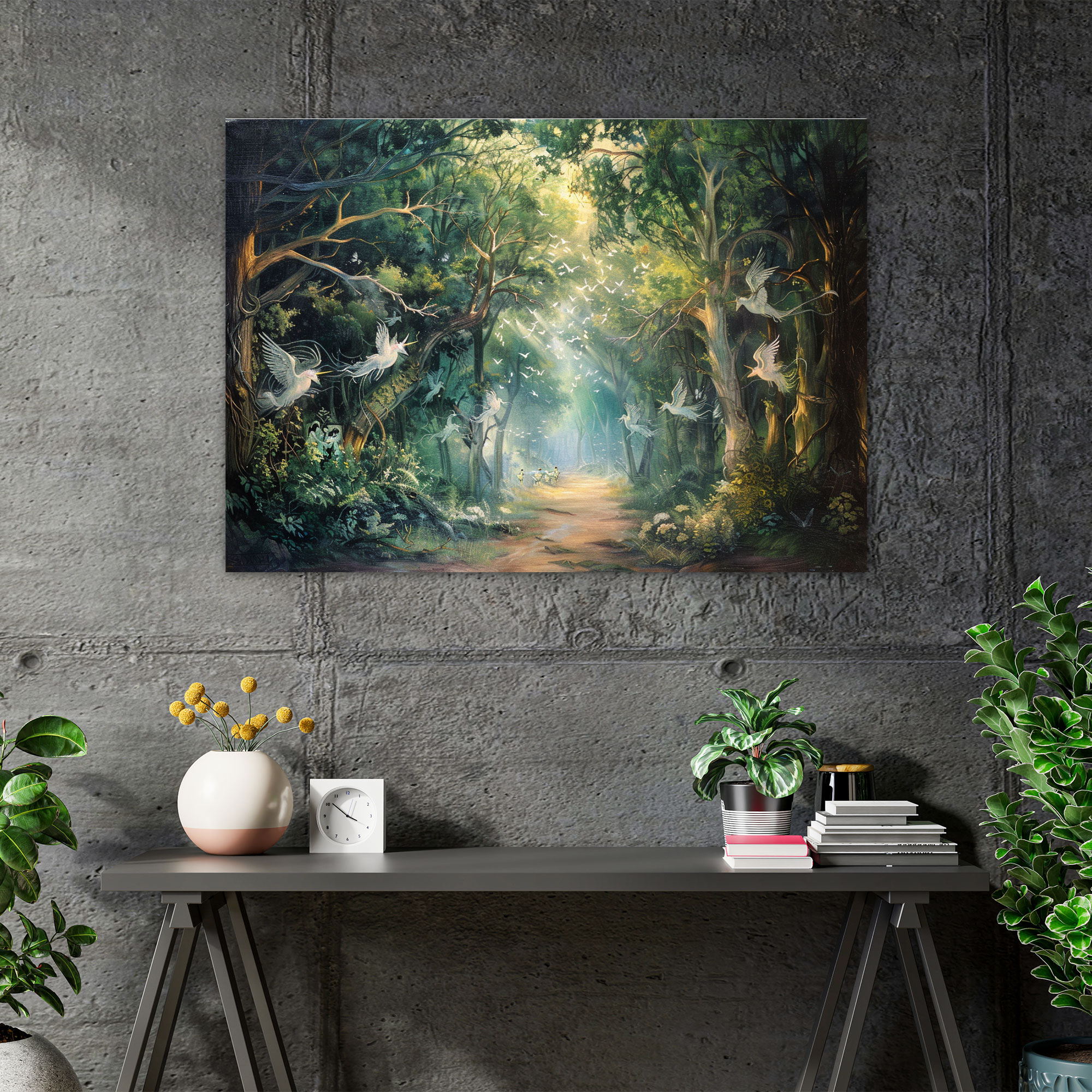 Pre-Raphaelite Brotherhood Wall Decoration - Mystical Forest Scene Canvas Print - Pre-Raphaelite Brotherhood, Wall Decoration, Canvas, Wall Art