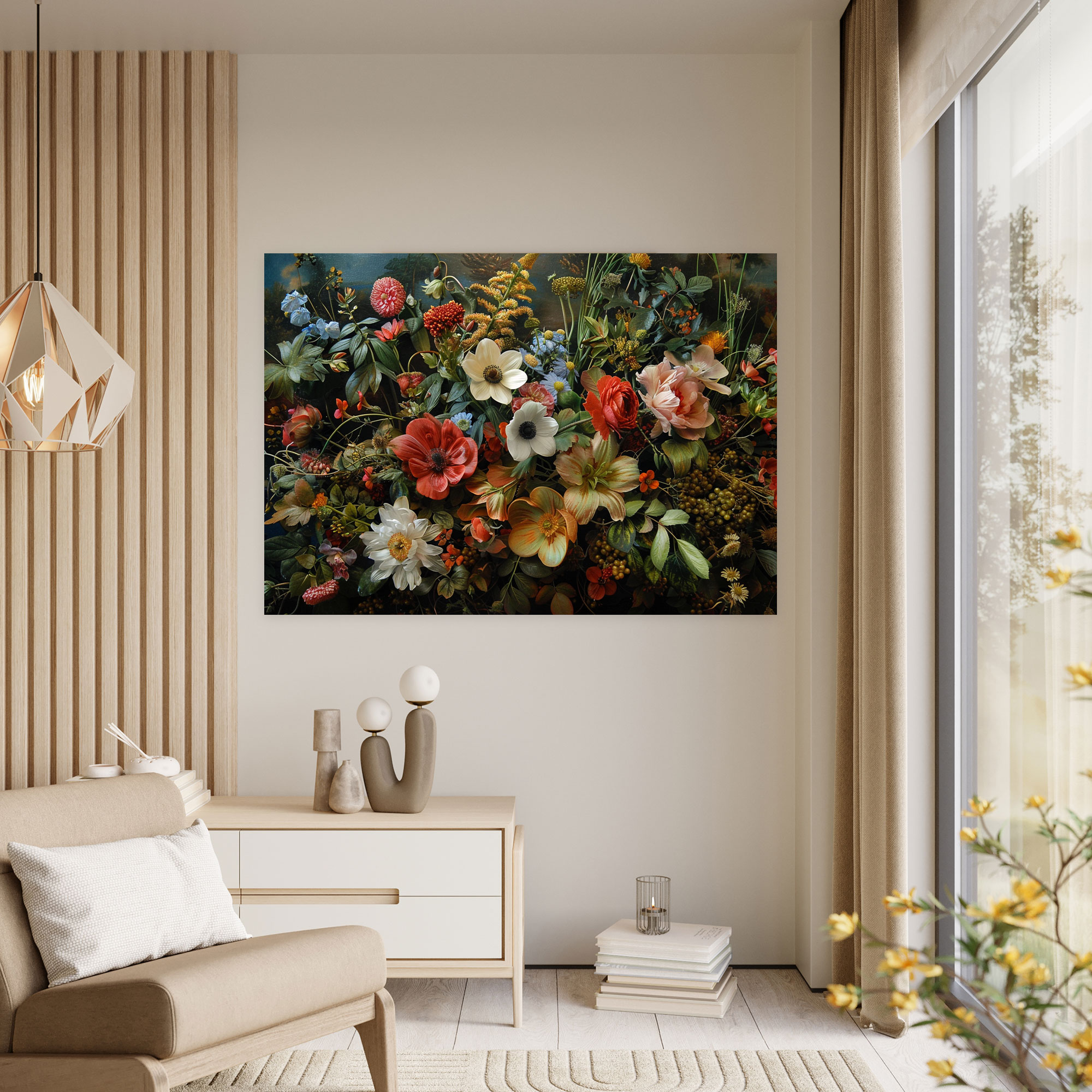 Pre-Raphaelite Brotherhood Floral Canvas Print - Pre-Raphaelite Brotherhood, Wall Art, Canvas Wall Art, Canvas