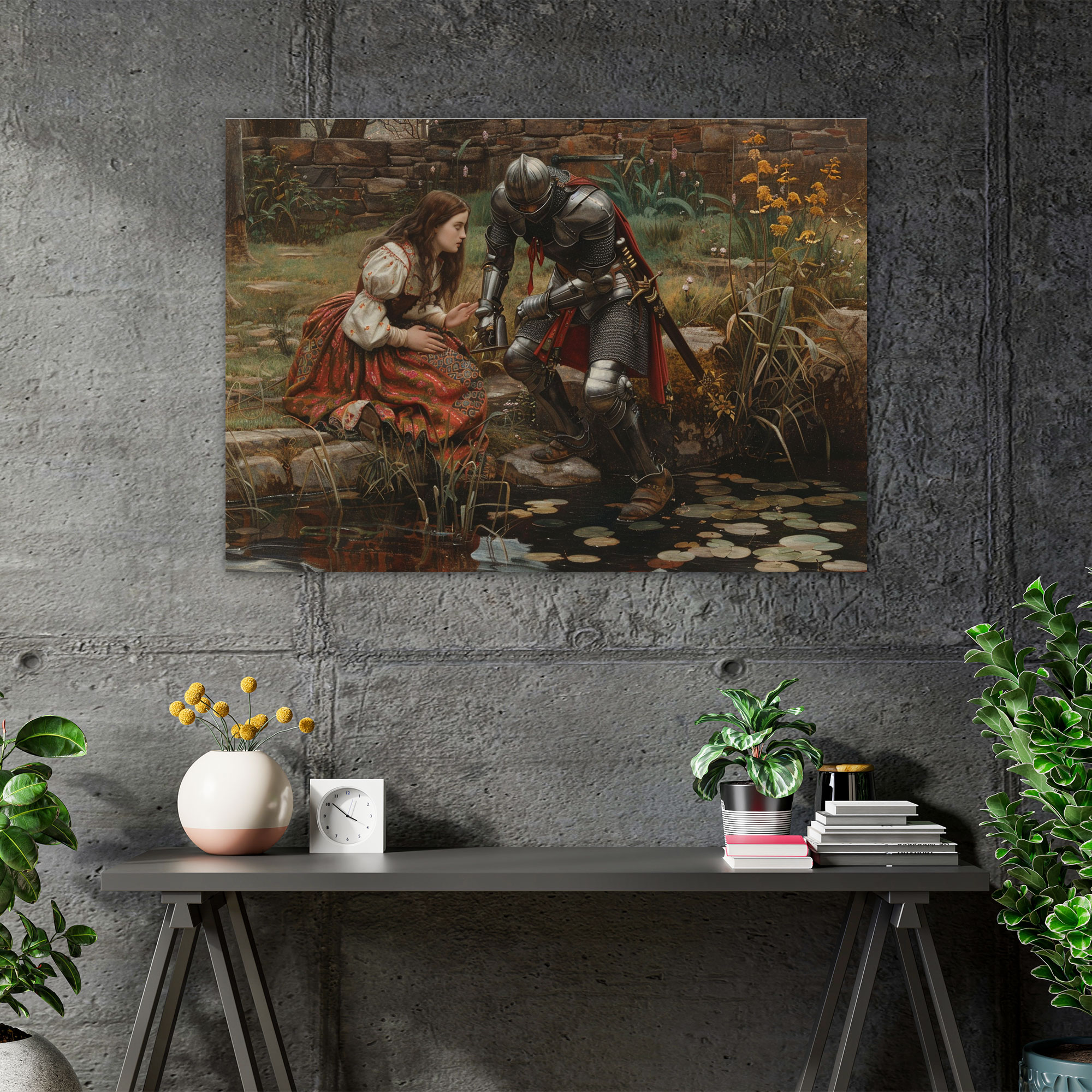 Pre-Raphaelite Brotherhood Knight Canvas Print - Pre-Raphaelite Brotherhood, Pre-Raphaelite Brotherhood, Canvas, Canvas Wall Art
