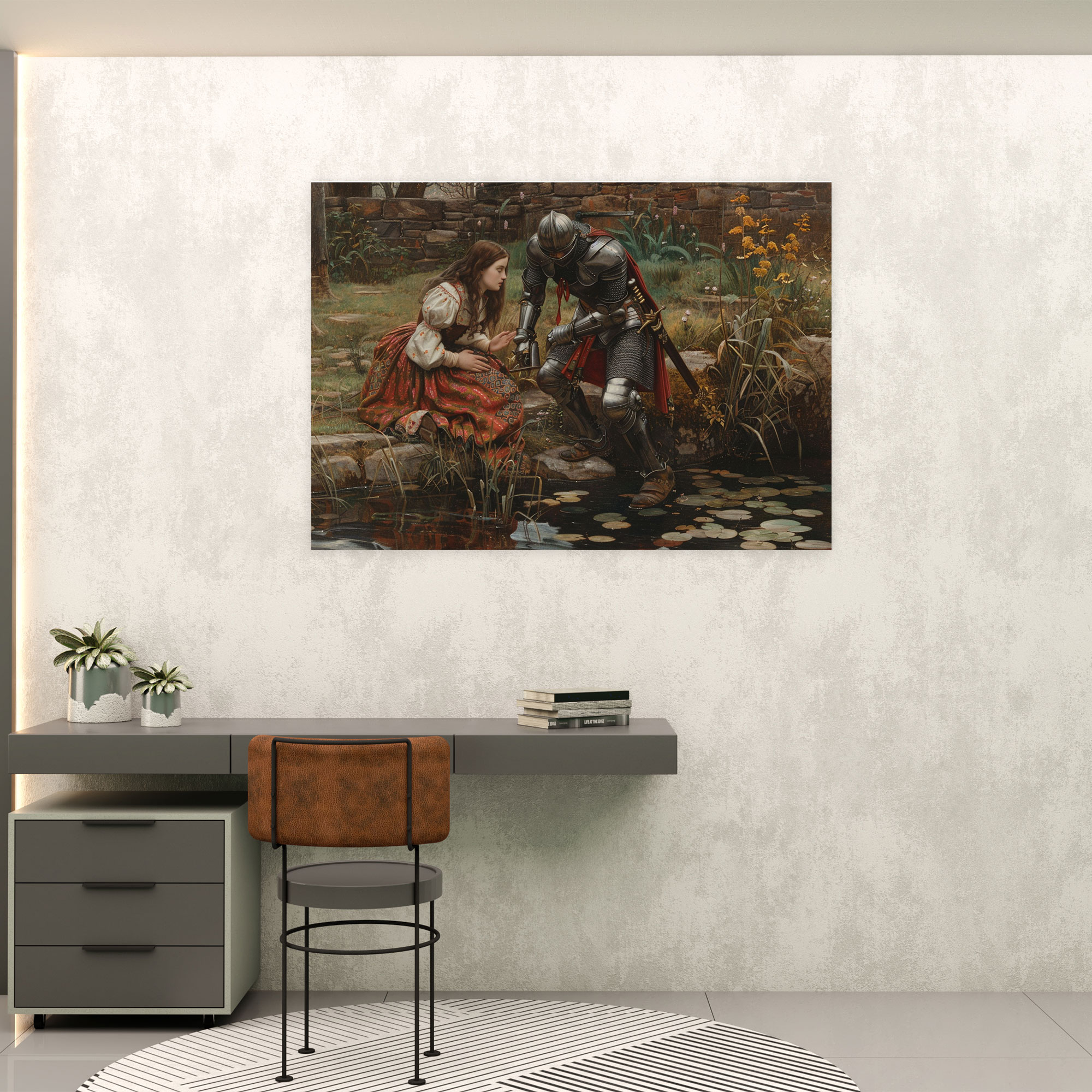 Pre-Raphaelite Brotherhood Knight Canvas Print - Pre-Raphaelite Brotherhood, Pre-Raphaelite Brotherhood, Canvas, Canvas Wall Art