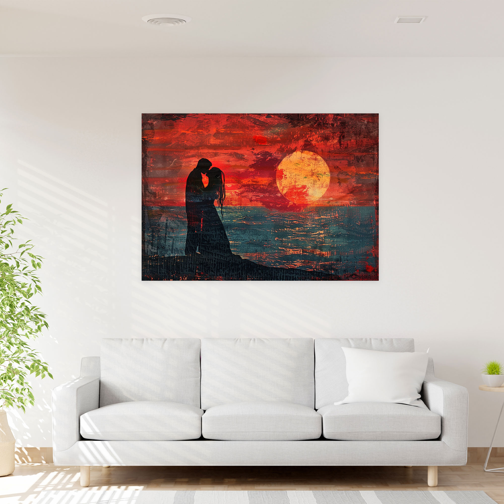 Pre-Raphaelite Brotherhood Sunset Wall Art - Pre-Raphaelite Brotherhood, Home Decoration, Wall Decoration, Canvas Wall Art