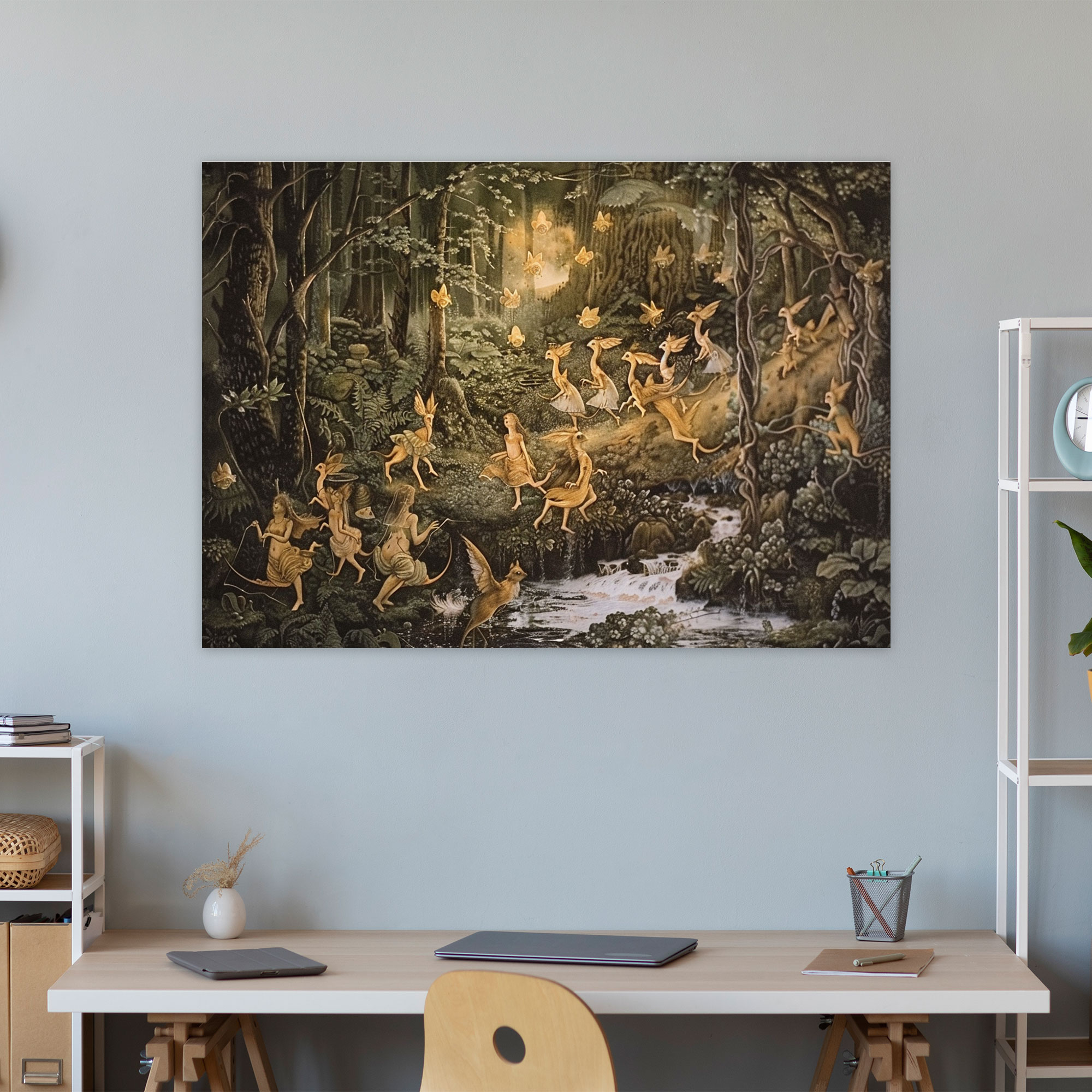 Pre-Raphaelite Brotherhood Woodland Wall Decoration - Pre-Raphaelite Brotherhood, Pre-Raphaelite Brotherhood, Canvas Wall Art, Wall Decoration