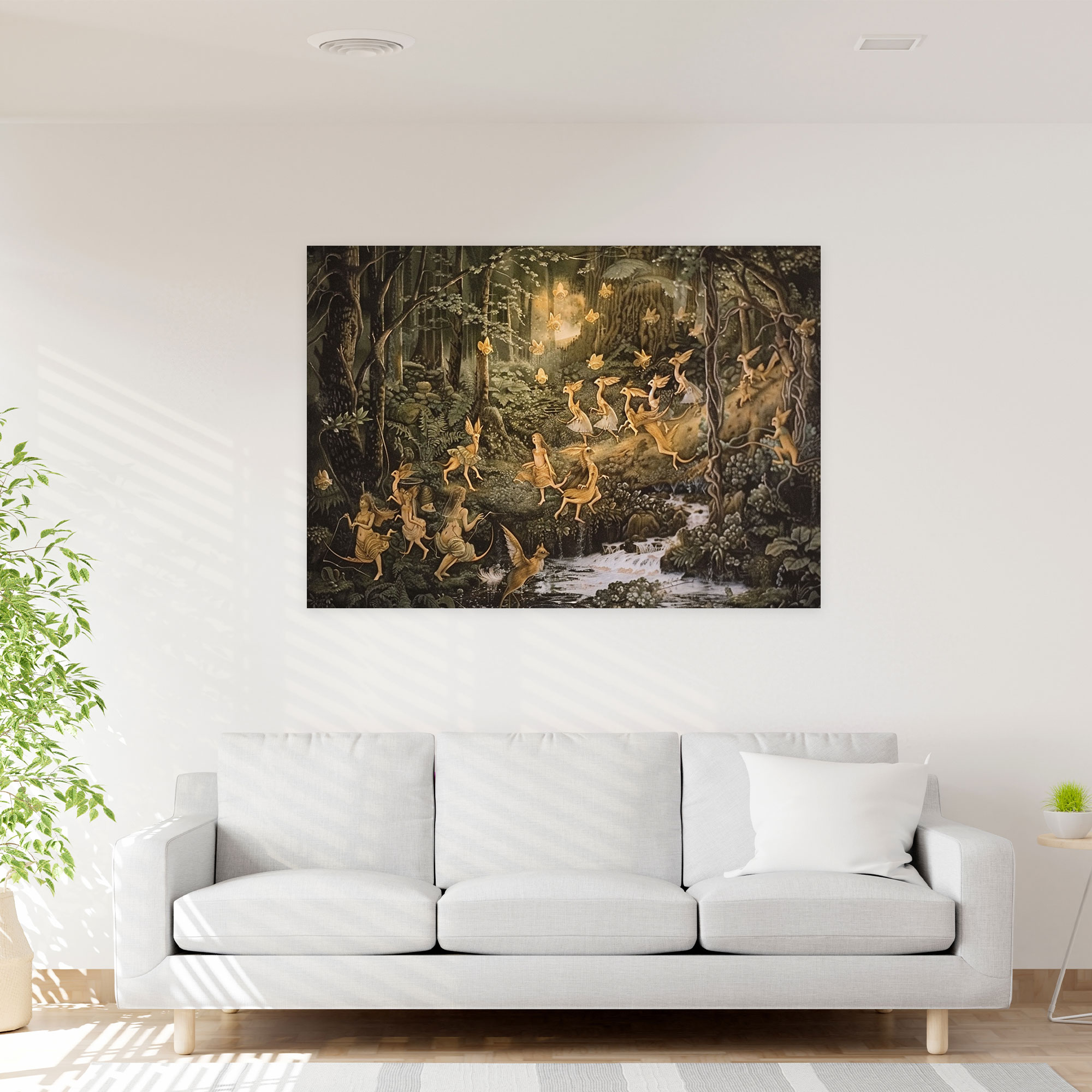 Pre-Raphaelite Brotherhood Woodland Wall Decoration - Pre-Raphaelite Brotherhood, Pre-Raphaelite Brotherhood, Canvas Wall Art, Wall Decoration