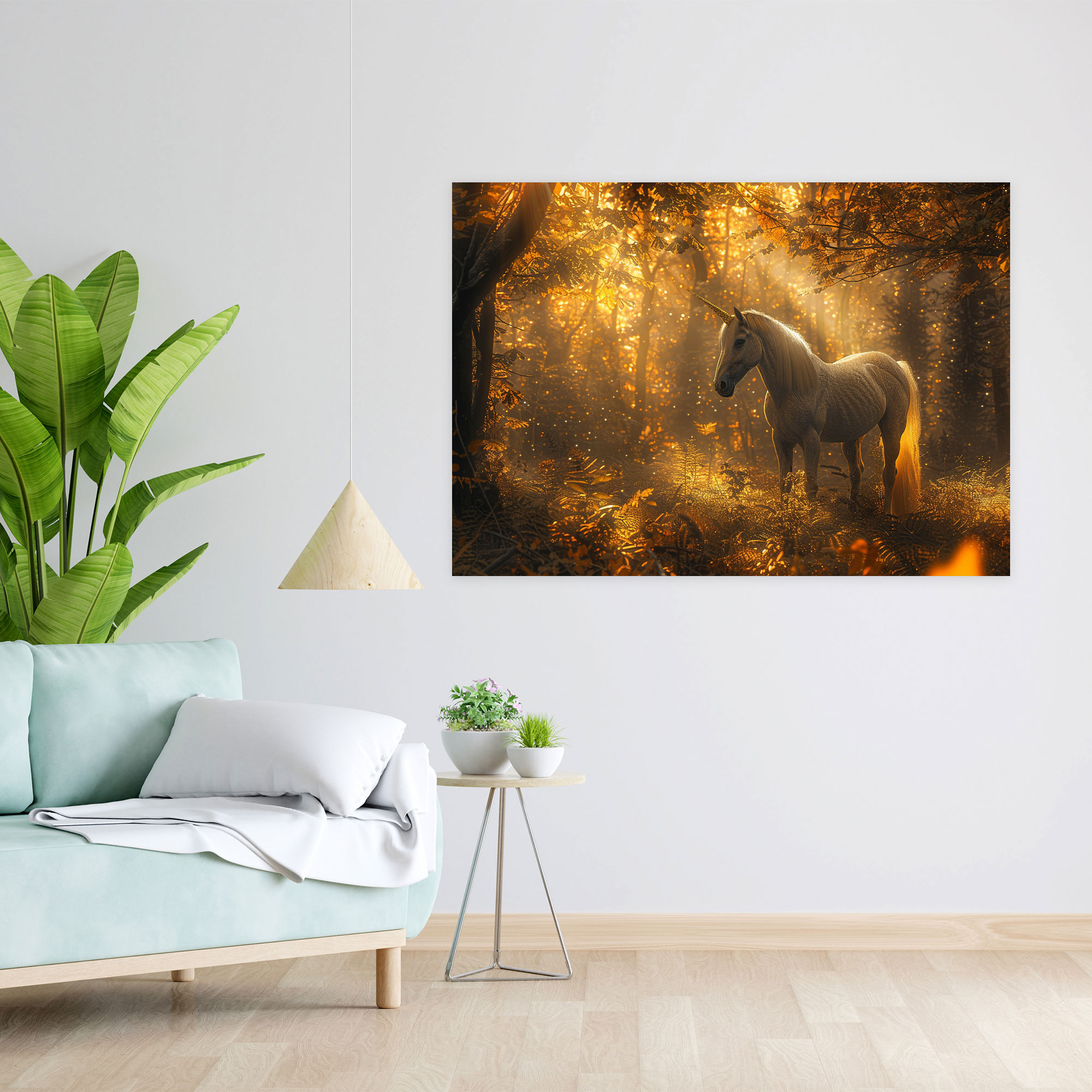 Majestic Unicorn Pre-Raphaelite Brotherhood Canvas Print - Pre-Raphaelite Brotherhood, Canvas, Home Decoration, Pre-Raphaelite Brotherhood