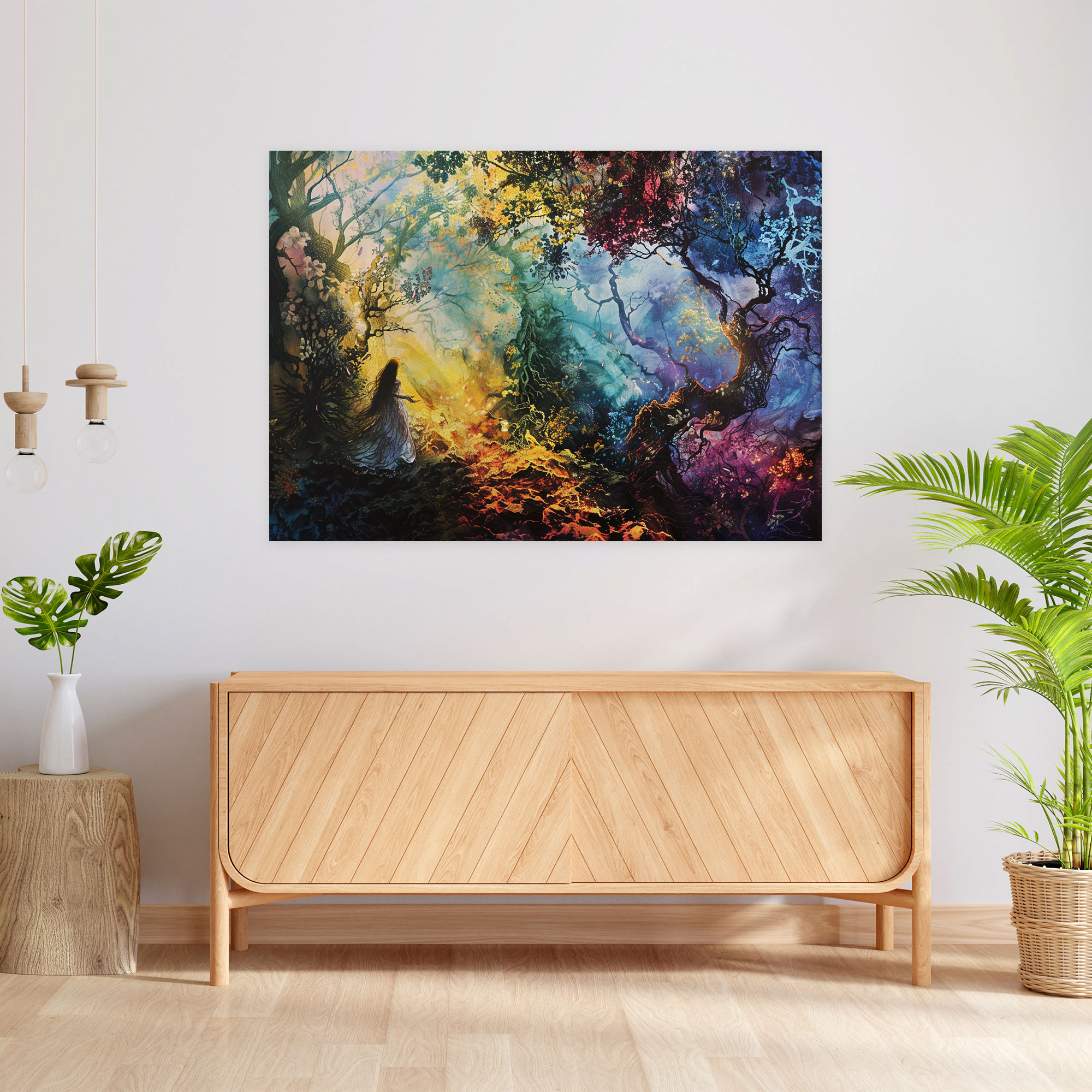 Pre-Raphaelite Brotherhood Mystical Forest Canvas Print - Pre-Raphaelite Brotherhood, Fairies, Canvas Print, Wall Art