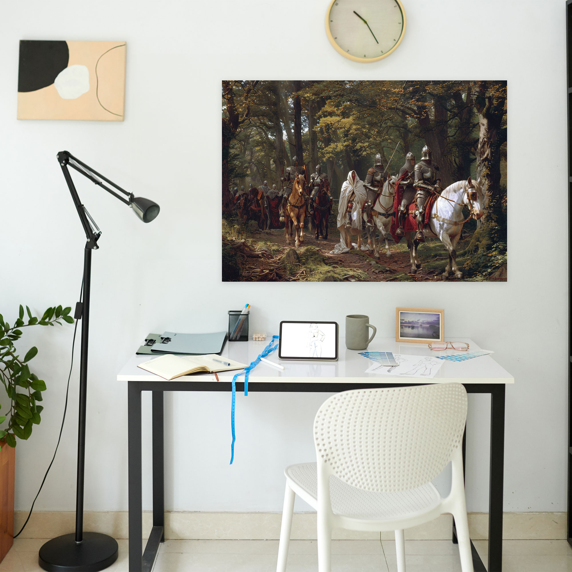 Pre-Raphaelite Brotherhood Knights Quest Wall Decoration - Pre-Raphaelite Brotherhood, Canvas Wall Art, Canvas, Wall Decoration