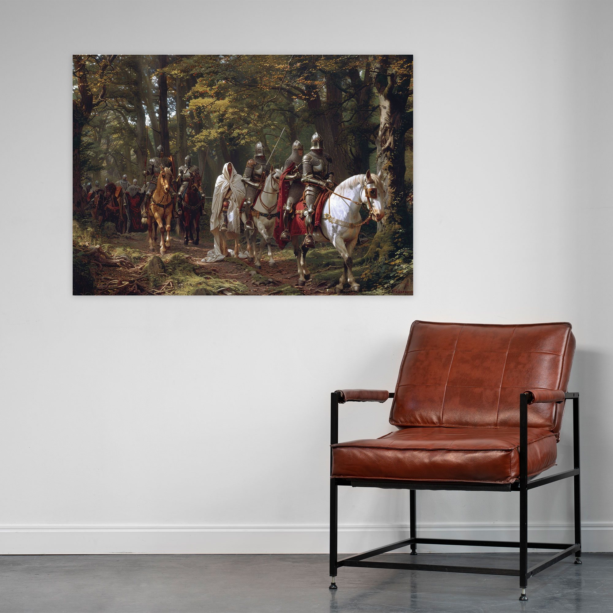 Pre-Raphaelite Brotherhood Knights Quest Wall Decoration - Pre-Raphaelite Brotherhood, Canvas Wall Art, Canvas, Wall Decoration