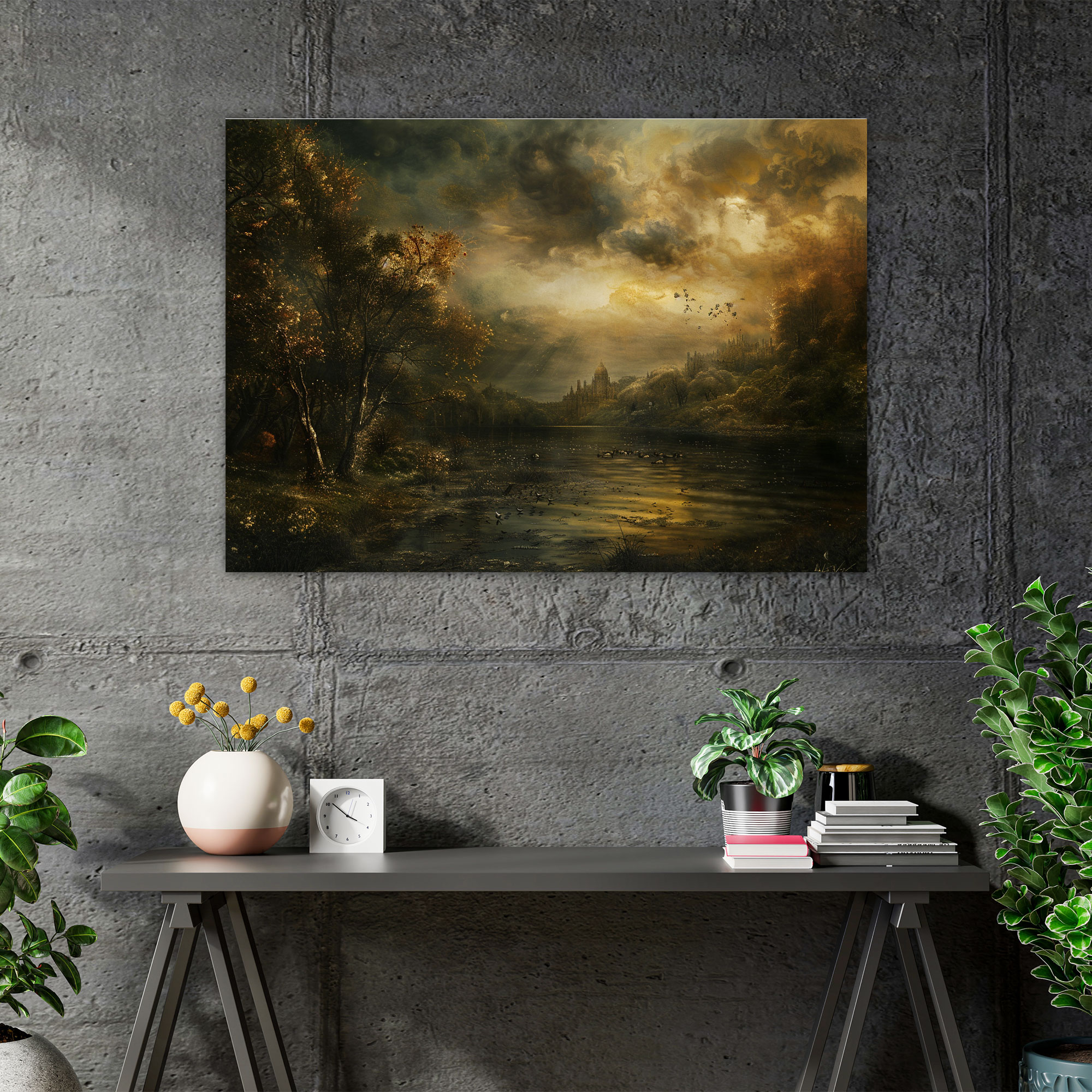Pre-Raphaelite Brotherhood Serene Landscape Wall Decoration - Pre-Raphaelite Brotherhood, Wall Decoration, Serene, Wall Art