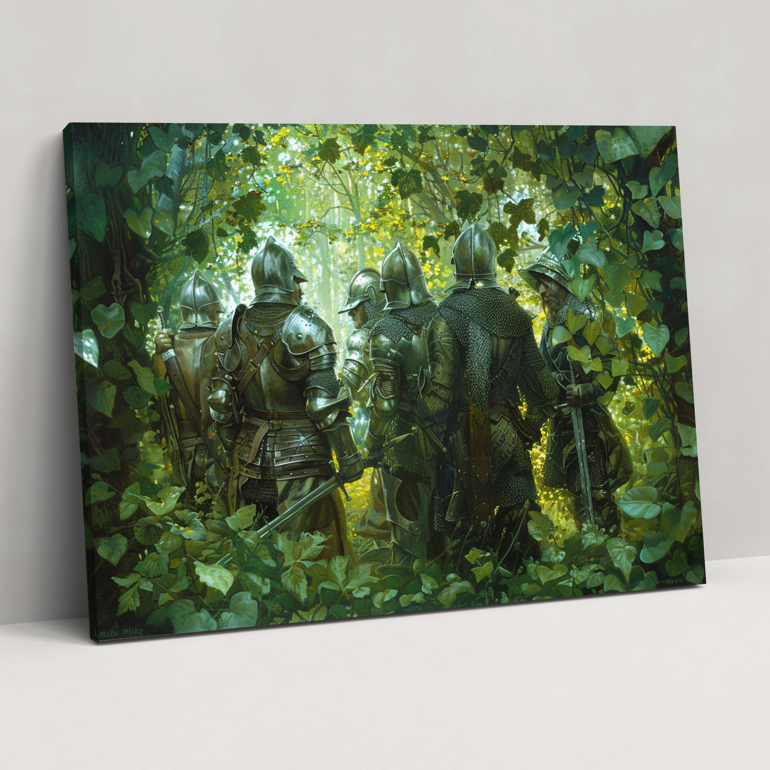 Pre-Raphaelite Brotherhood Knights Canvas Print - Pre-Raphaelite Brotherhood, Canvas, Wall Art, Canvas Print