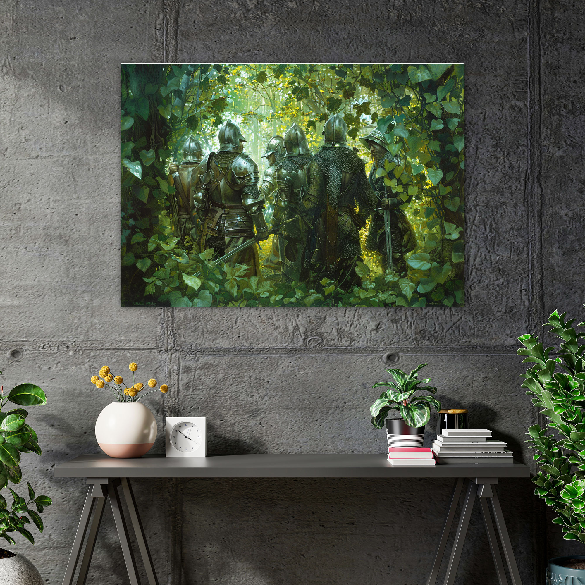Pre-Raphaelite Brotherhood Knights Canvas Print - Pre-Raphaelite Brotherhood, Canvas, Wall Art, Canvas Print