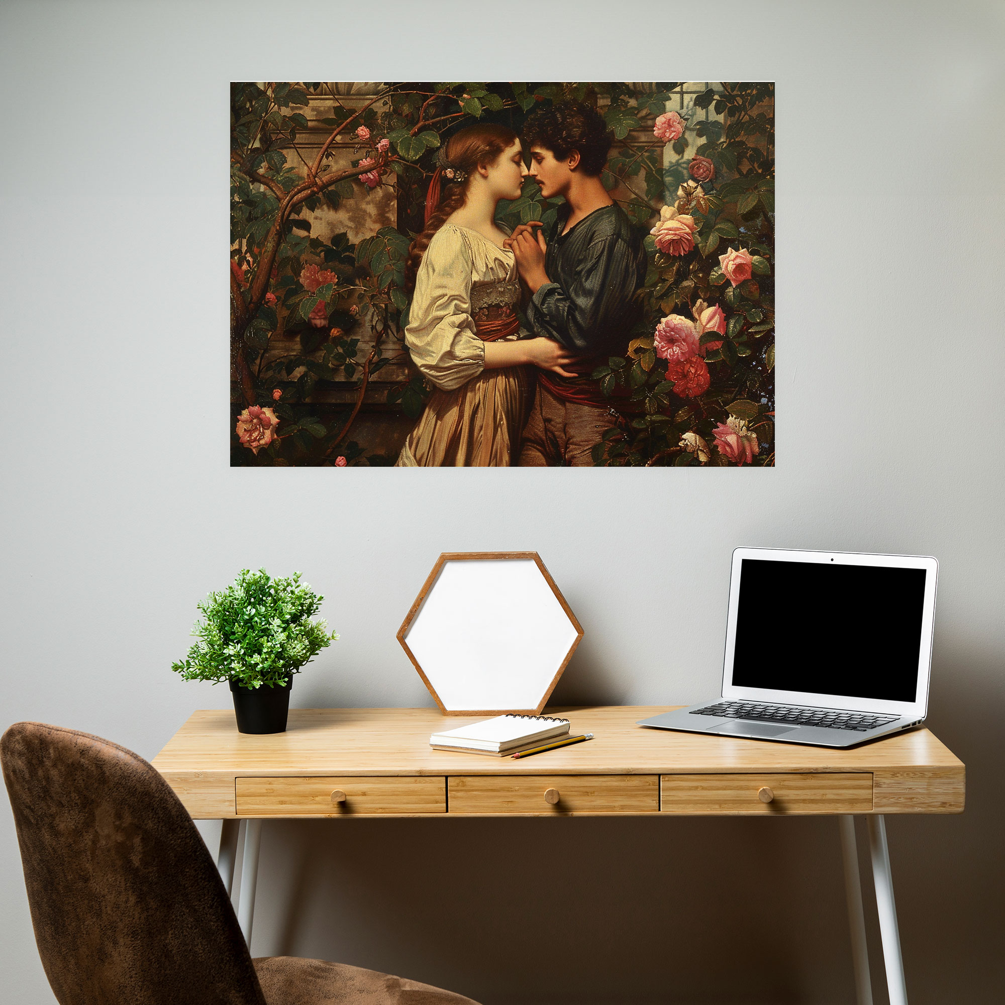 Pre-Raphaelite Brotherhood Lovers Canvas Print - Pre-Raphaelite Brotherhood, Canvas Print, Wall Decoration, Canvas