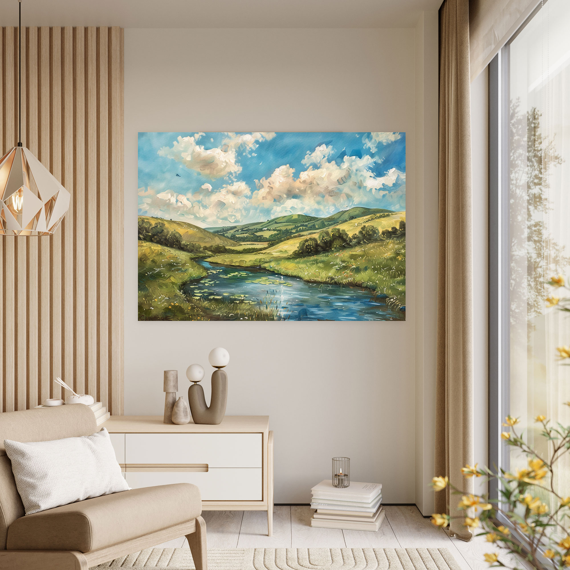 Pre-Raphaelite Brotherhood Landscape Canvas Print - Pre-Raphaelite Brotherhood, Wall Art, Canvas, Canvas Print