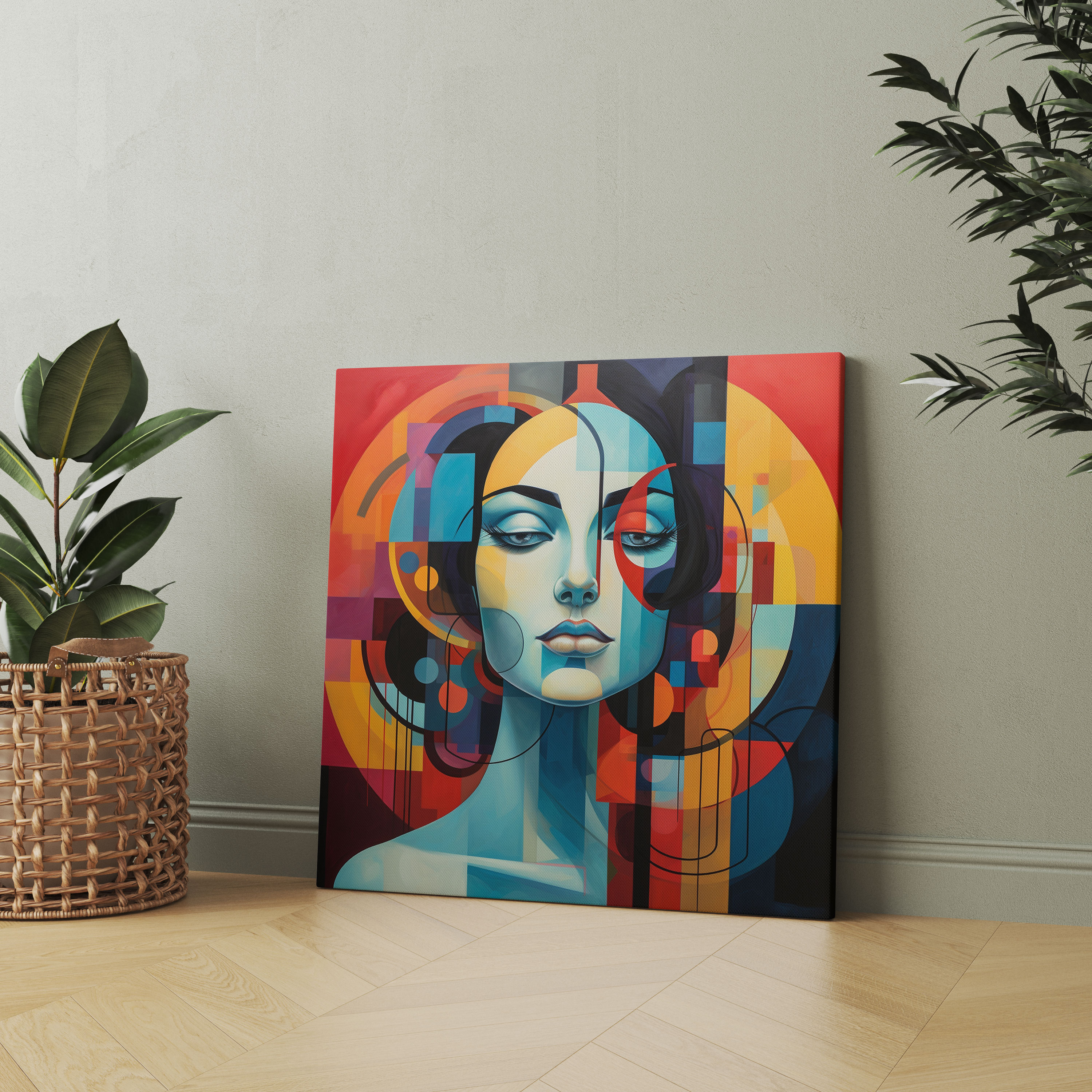 Abstract Portrait Wall Art - Portrait, Canvas Print, Abstract Art, Wall Art