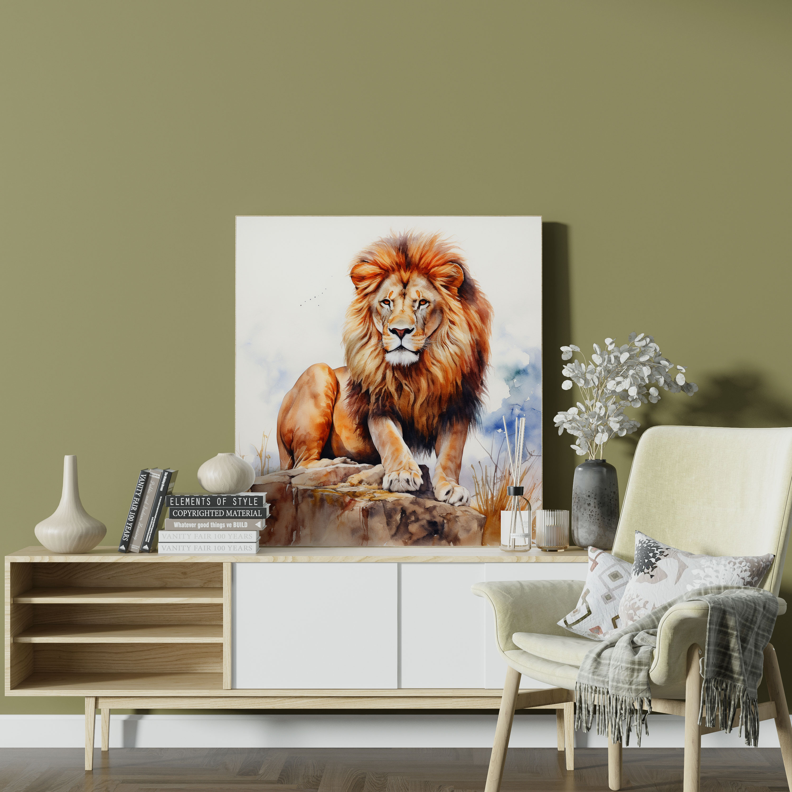Animal Portrait Canvas Print - Portrait, Wall Art, Portrait, Home Decoration