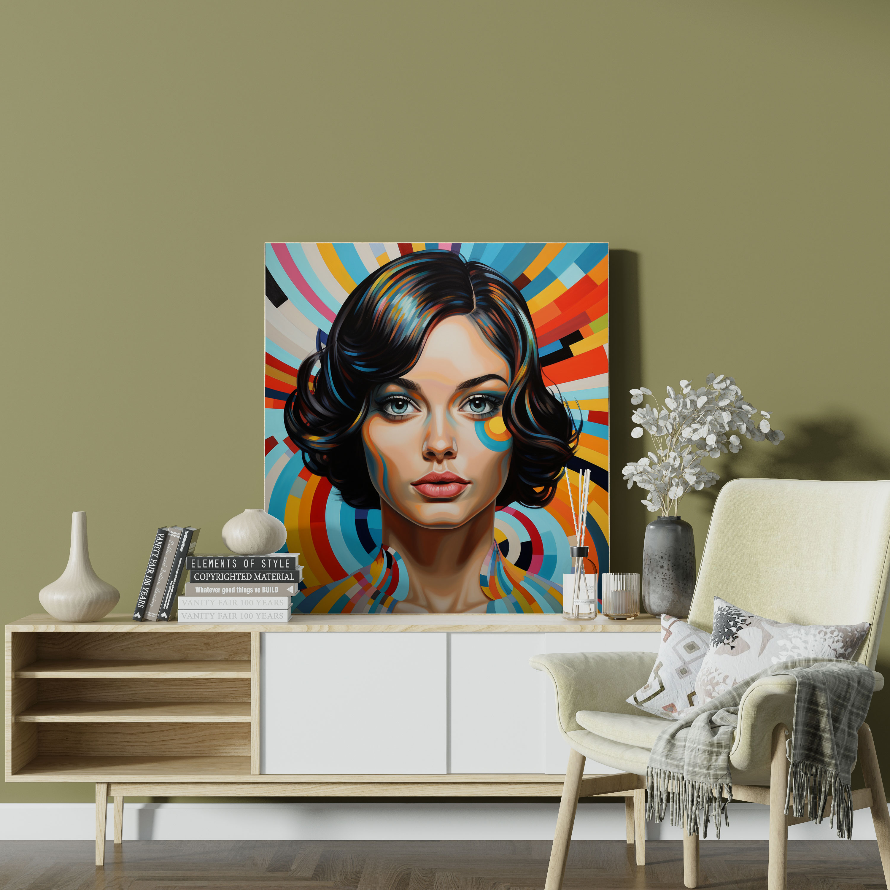 Pop Art Portrait Wall Decoration - Portrait, Pop Art, Canvas Print, Home Decoration