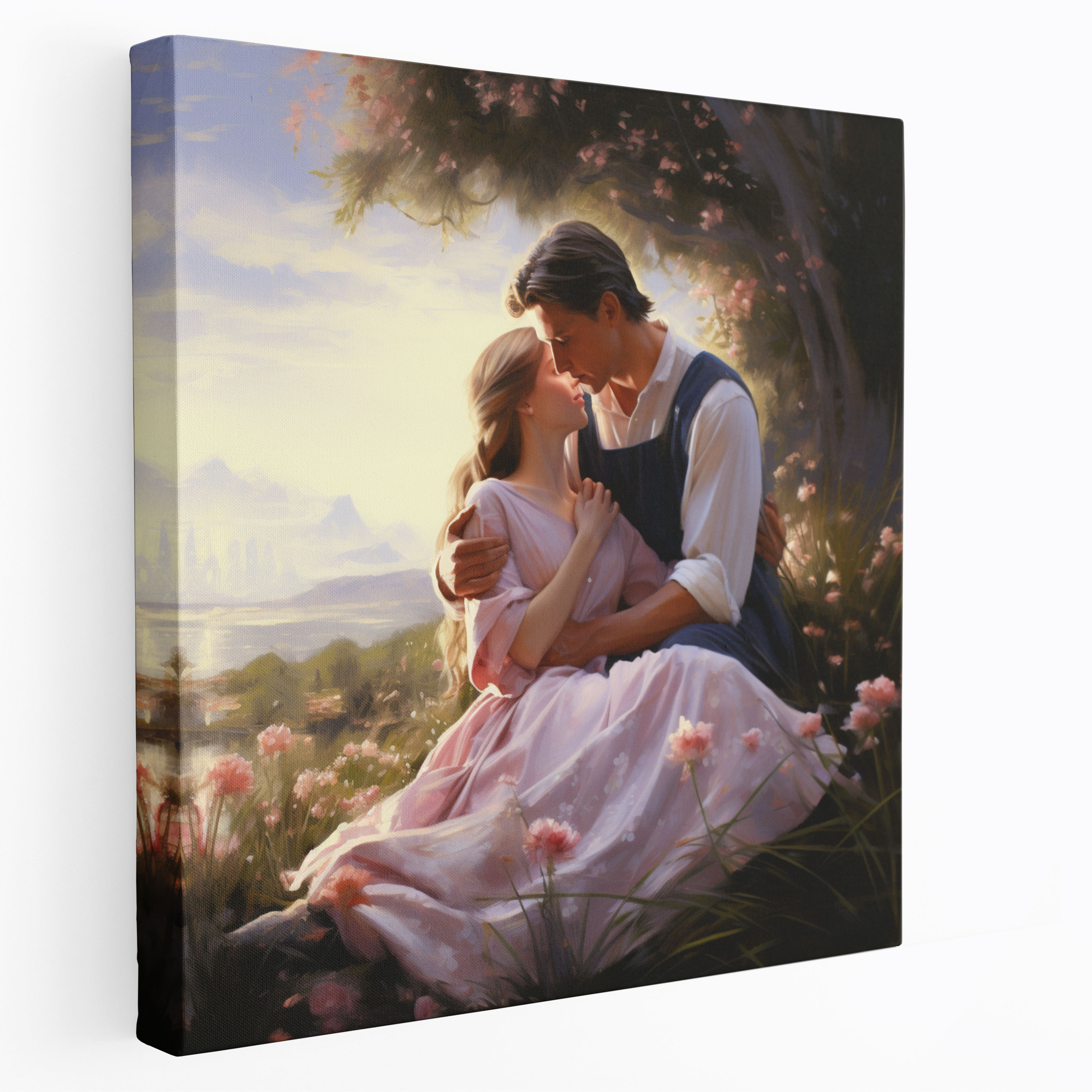 Romantic Couple Canvas Print - Portrait, Home Decoration, Canvas Print, Romantic Art