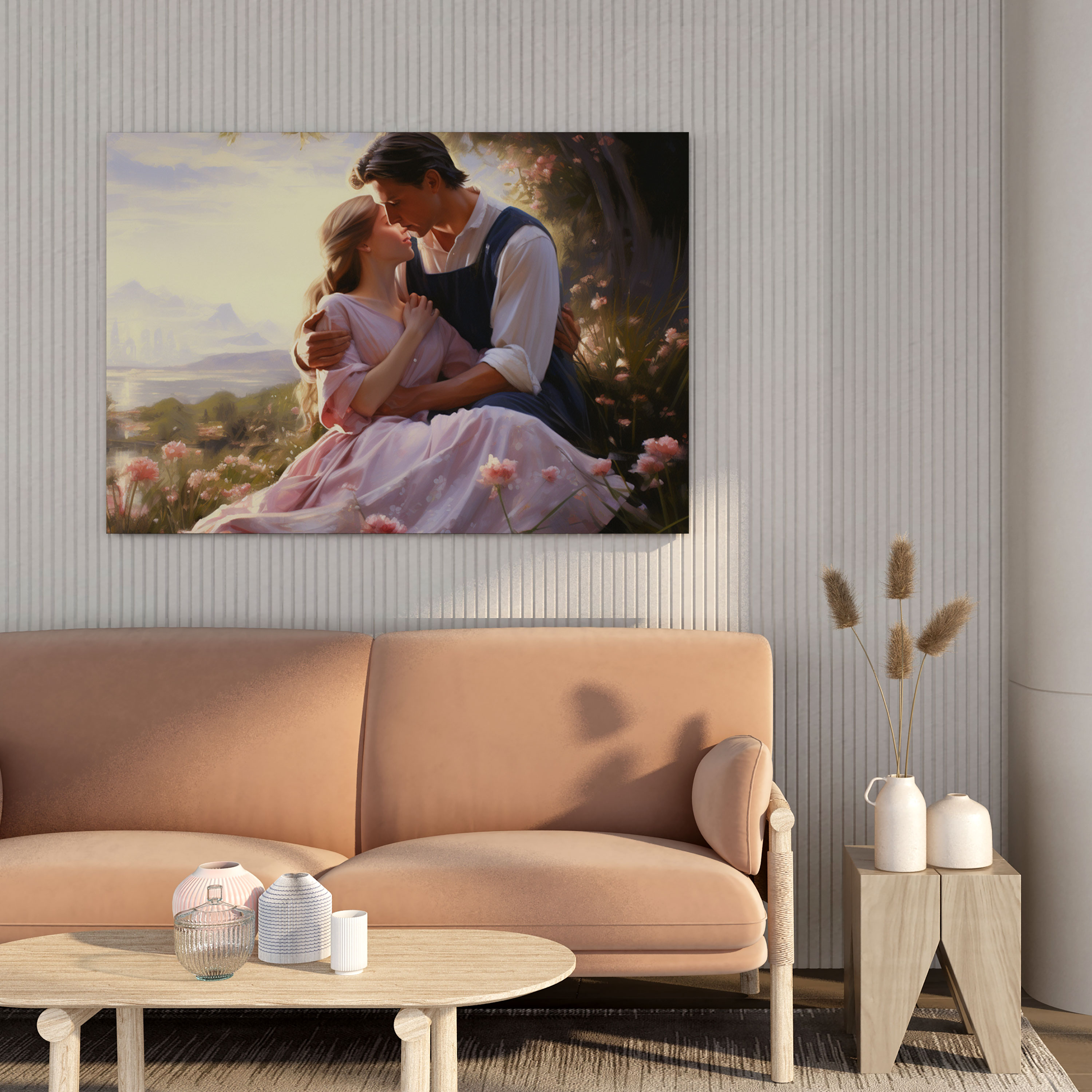 Romantic Couple Canvas Print - Portrait, Home Decoration, Canvas Print, Romantic Art