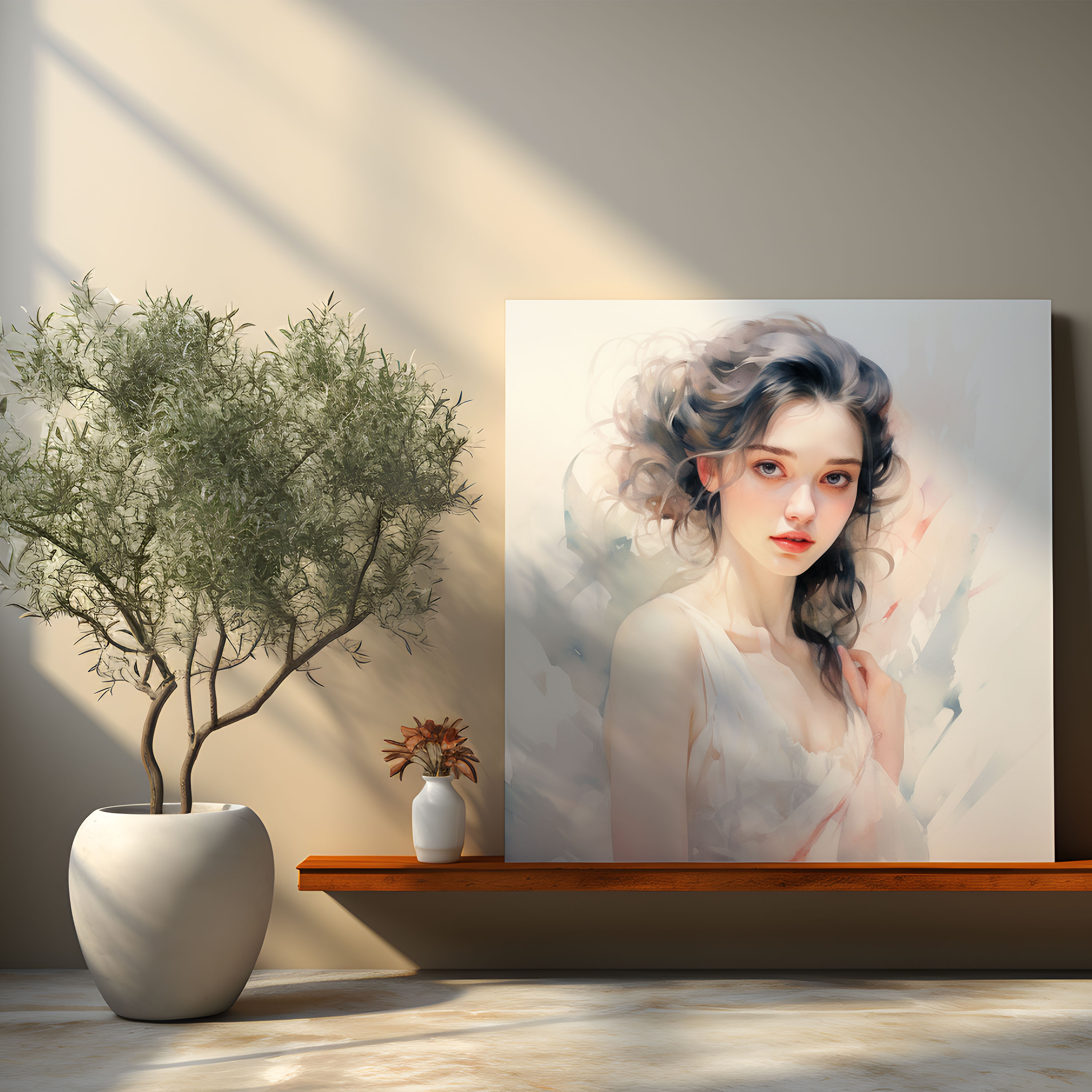 Watercolor Portrait Wall Decoration - Portrait, Artistic, Visual Experience, Mesmerizing