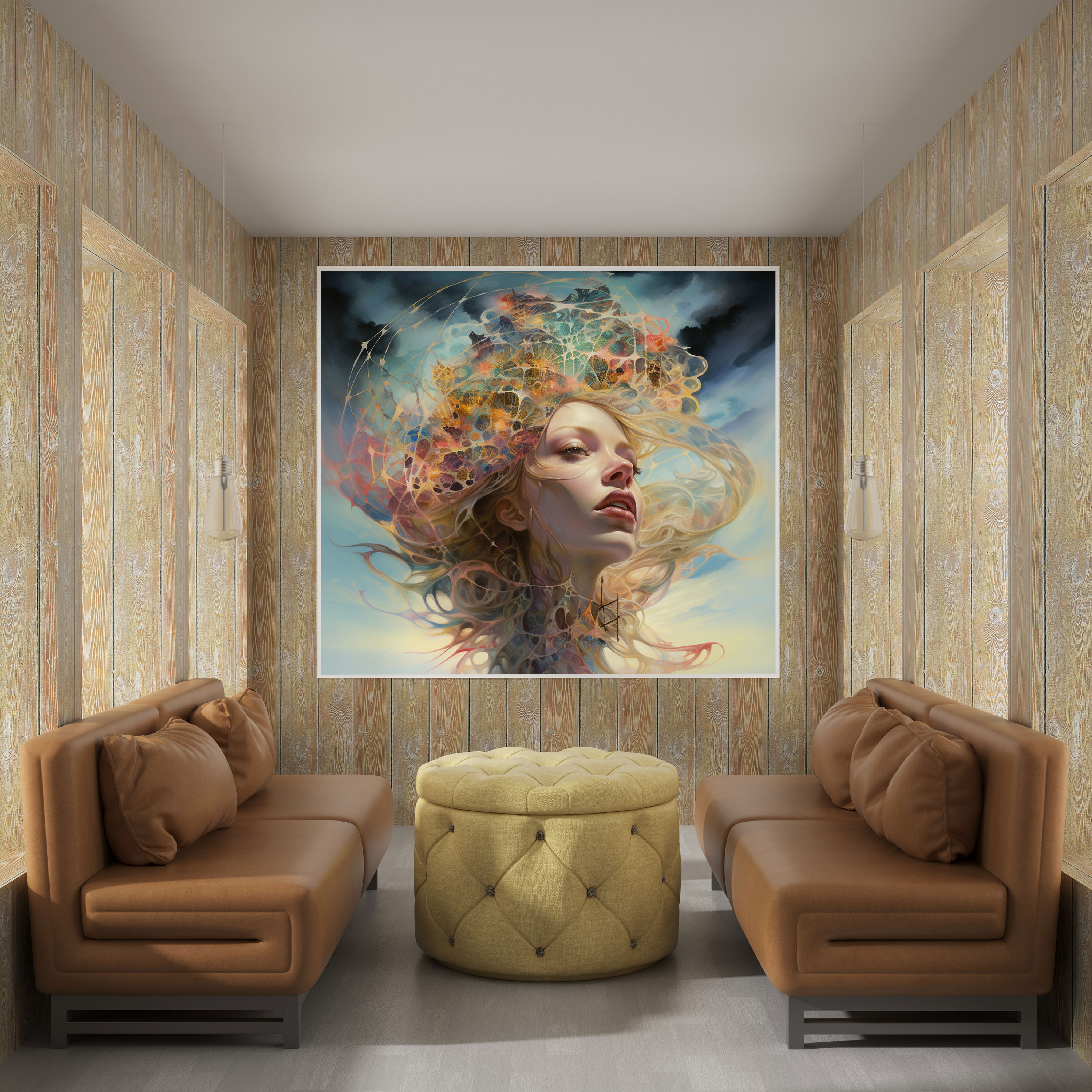Surreal Portrait Canvas Print - Portrait, Thought-Provoking, Wall Art, Captivating