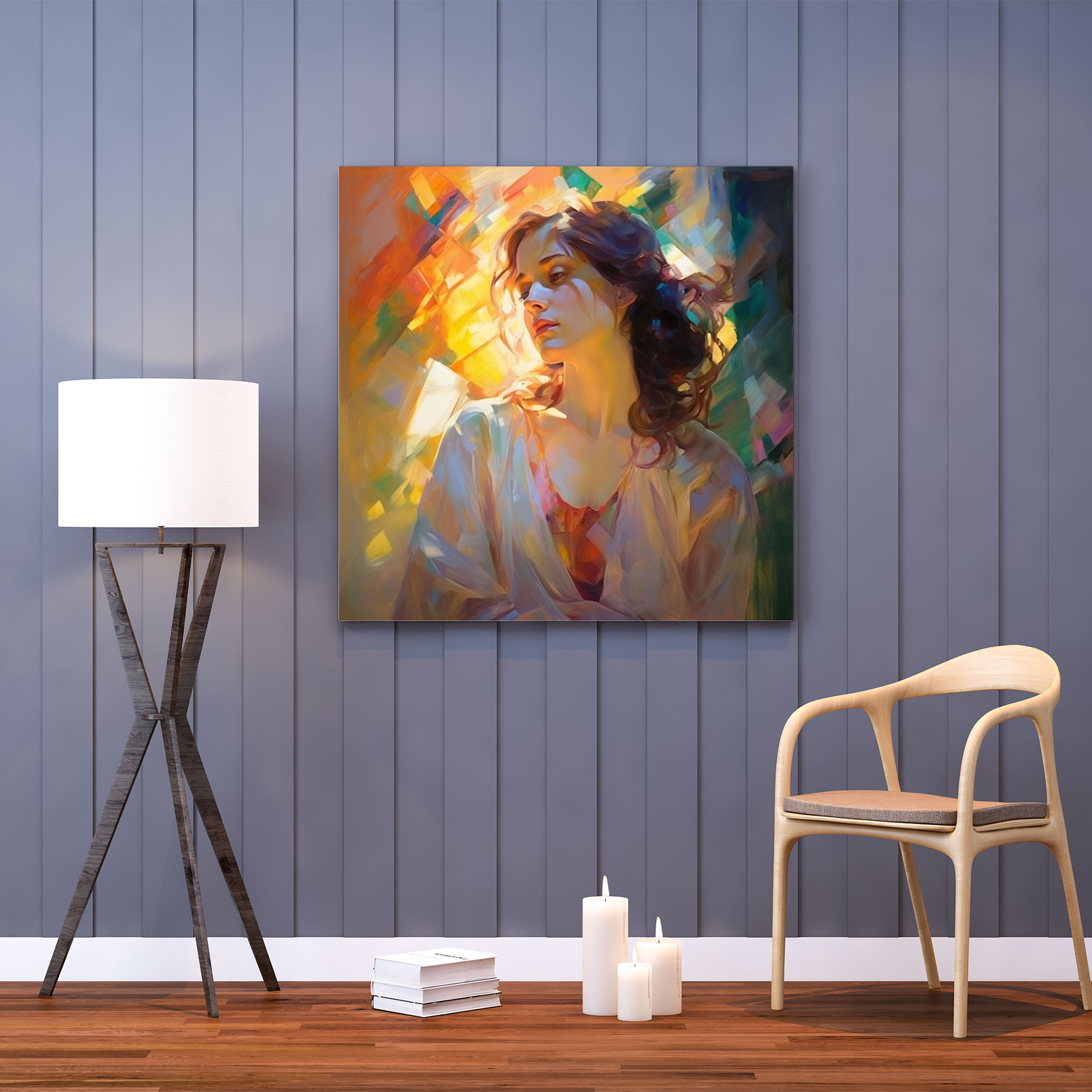 Impressionist Portrait Canvas Print - Portrait, Impressionist, Portrait, Home Decoration