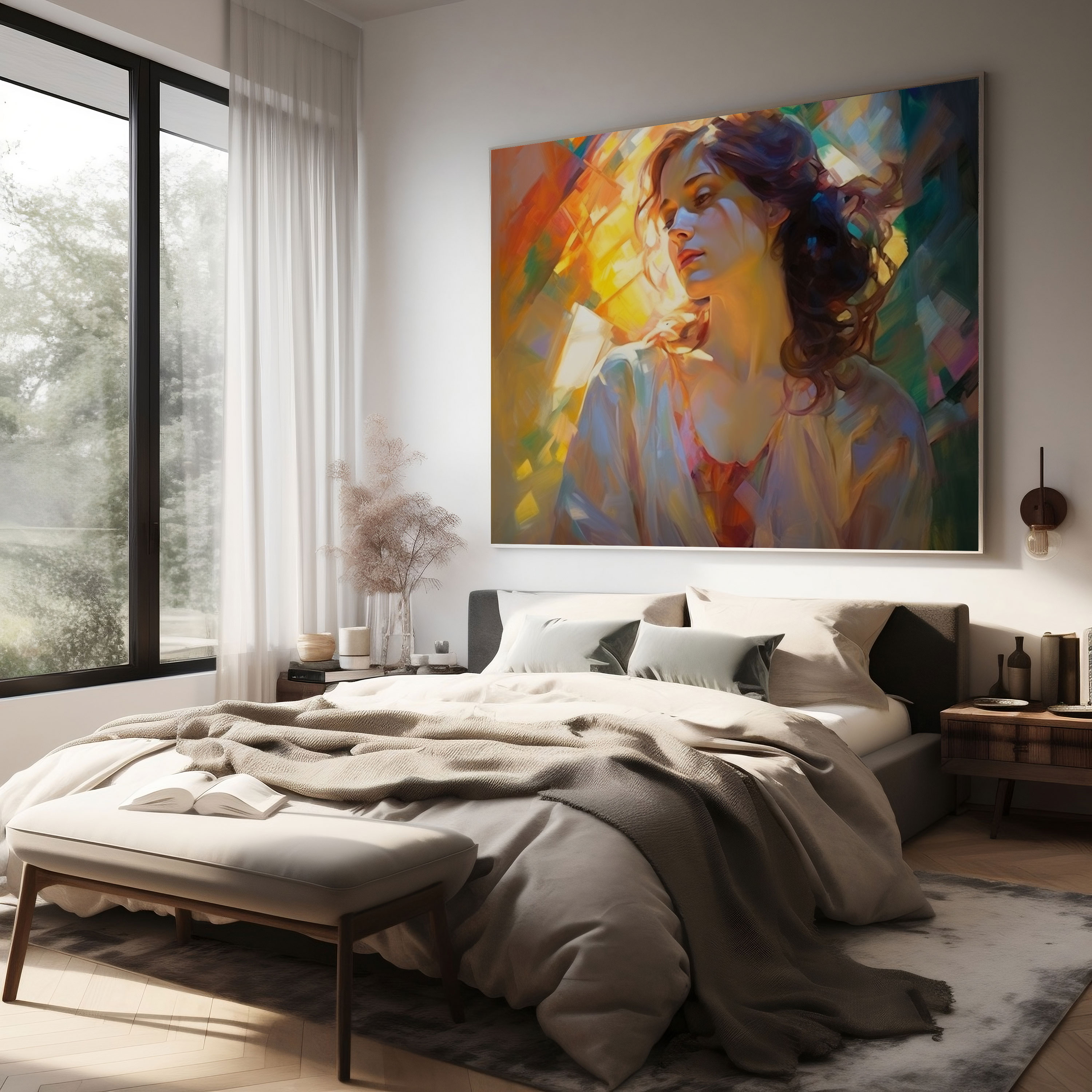 Impressionist Portrait Canvas Print - Portrait, Impressionist, Portrait, Home Decoration