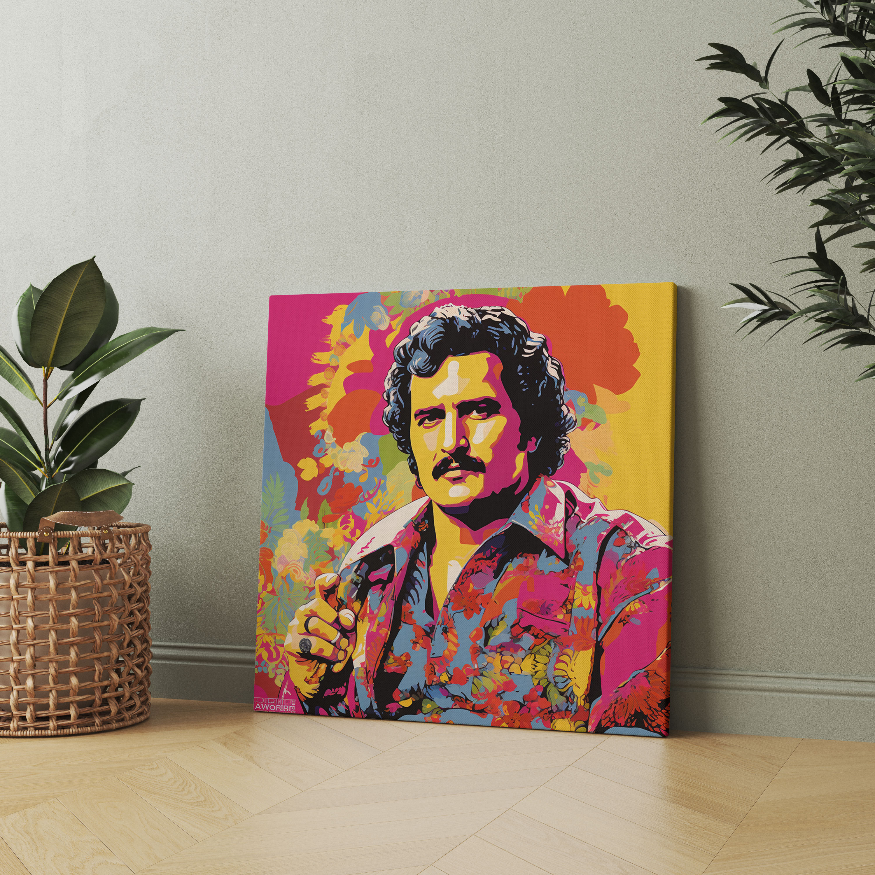 Pablo Escobar Canvas Print - Pablo Escobar, Canvas Print, Home Decoration, Repetitive Images