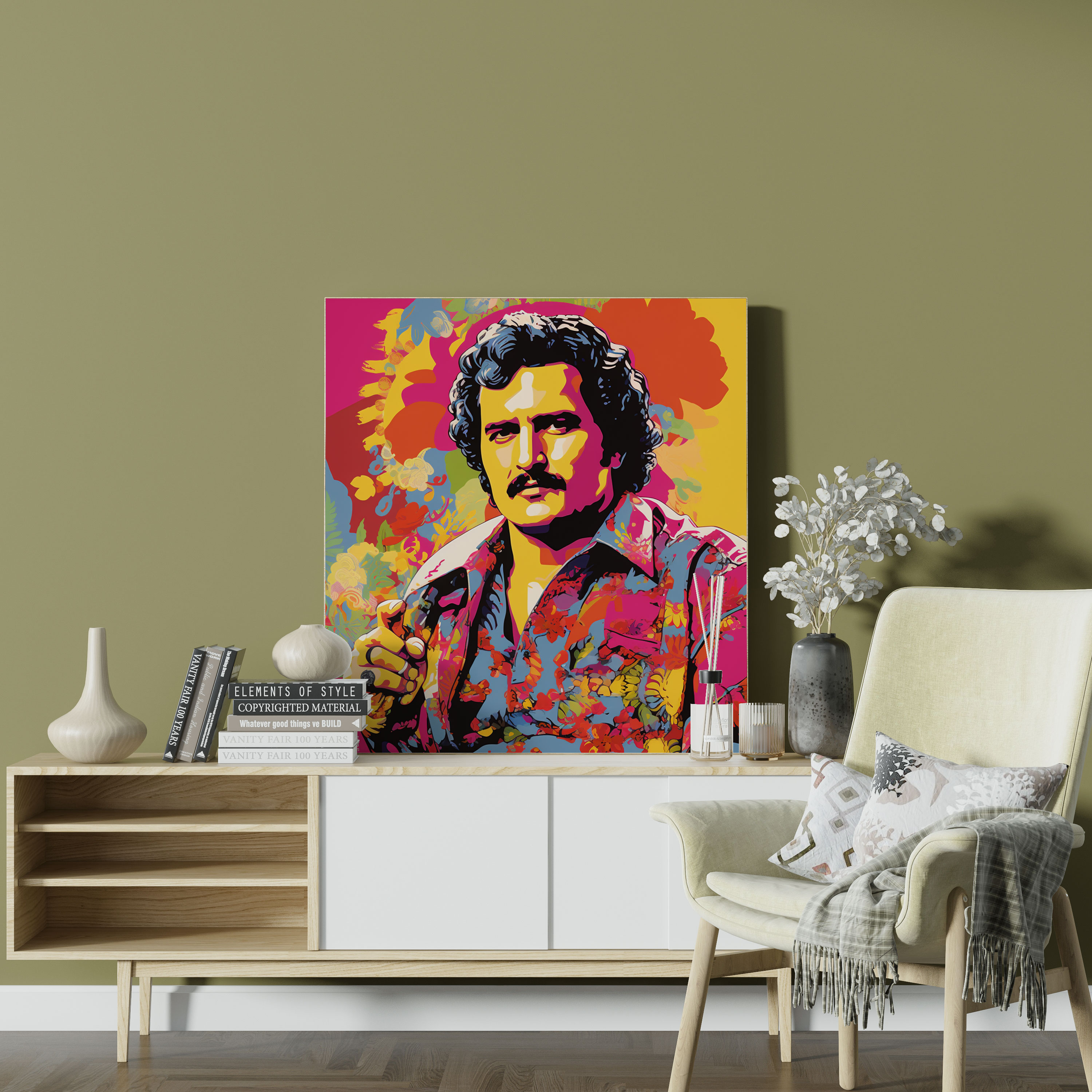 Pablo Escobar Canvas Print - Pablo Escobar, Canvas Print, Home Decoration, Repetitive Images