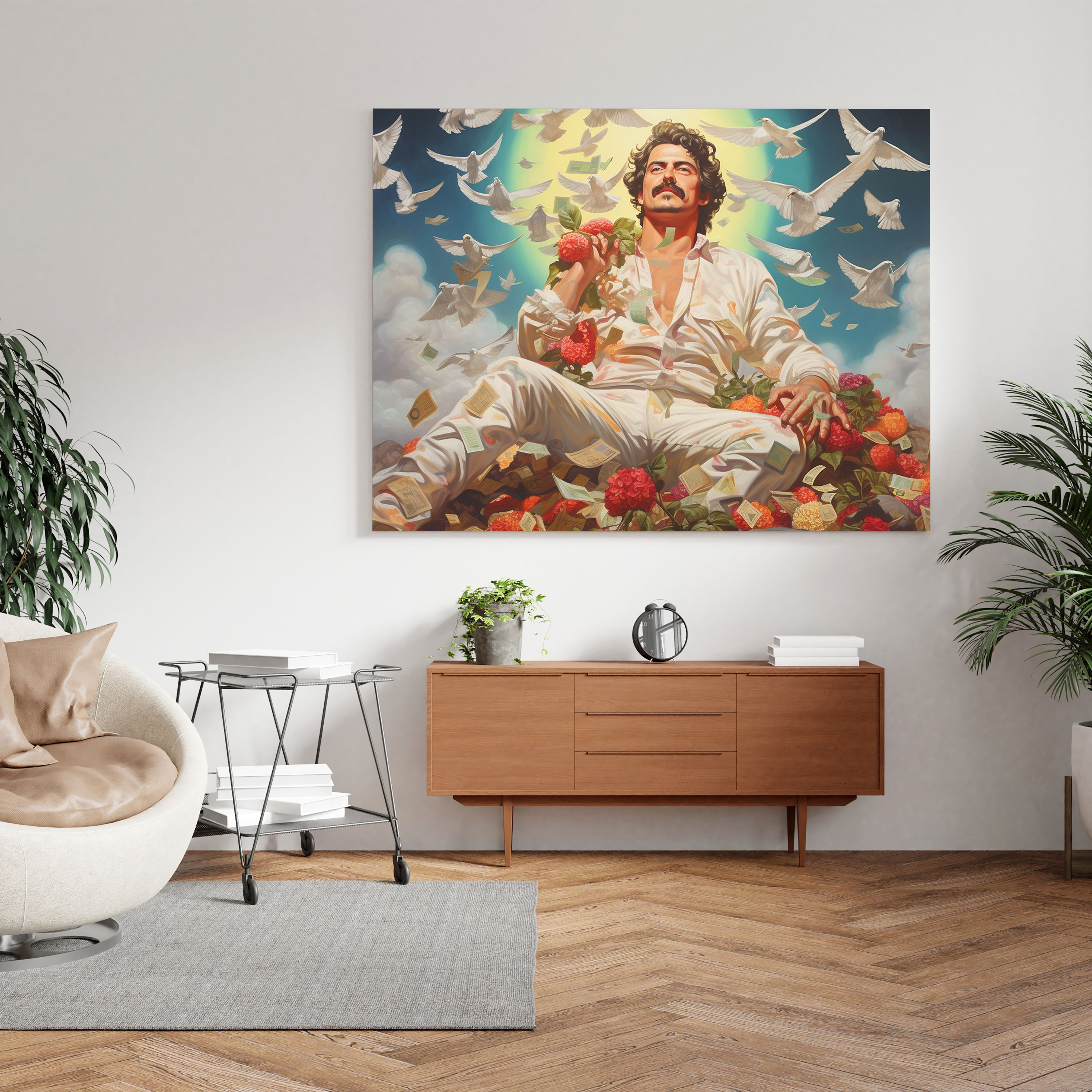 Pablo Escobar Wall Art - Pablo Escobar, Home Decoration, Pablo Escobar, Blooming Flowers