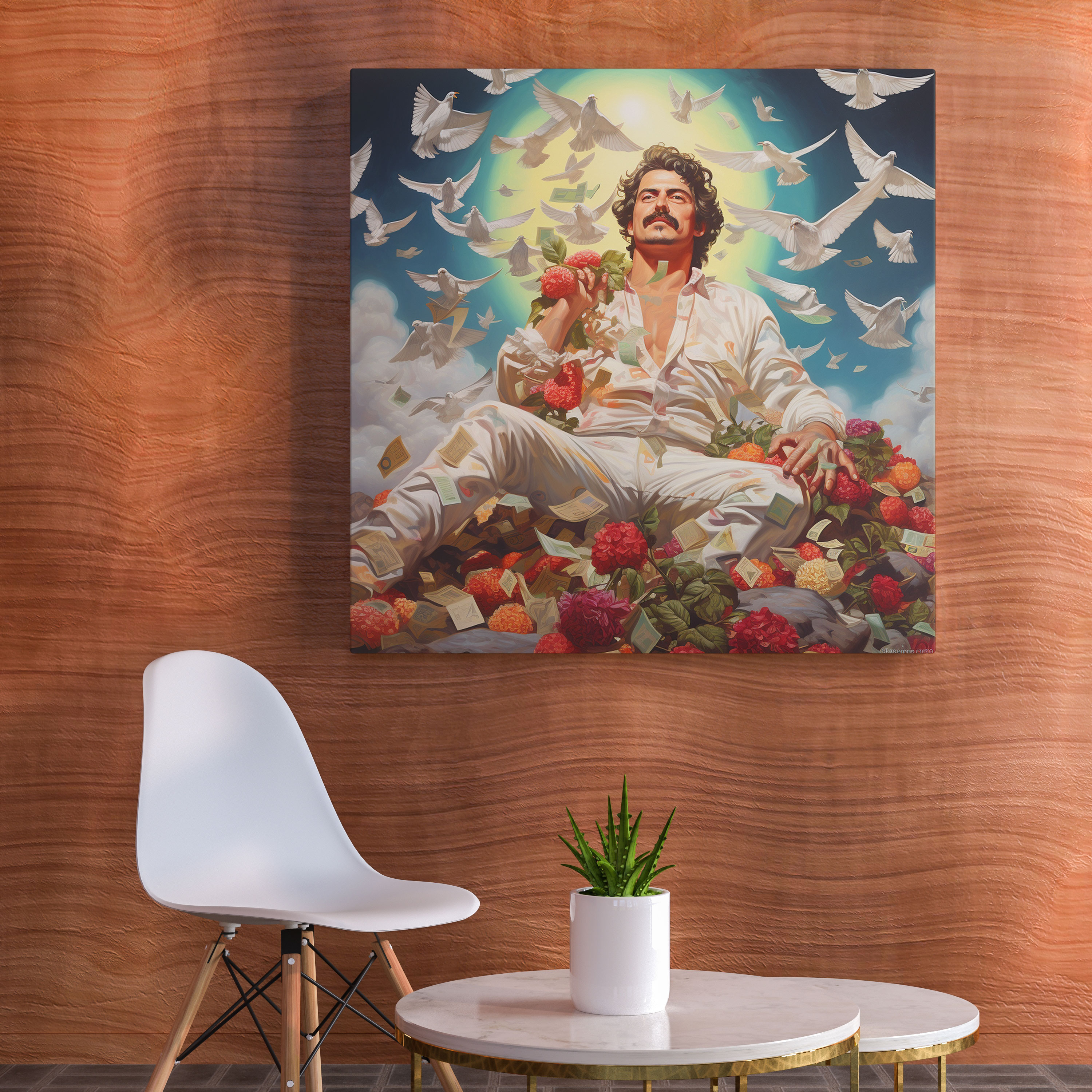 Pablo Escobar Wall Art - Pablo Escobar, Home Decoration, Pablo Escobar, Blooming Flowers
