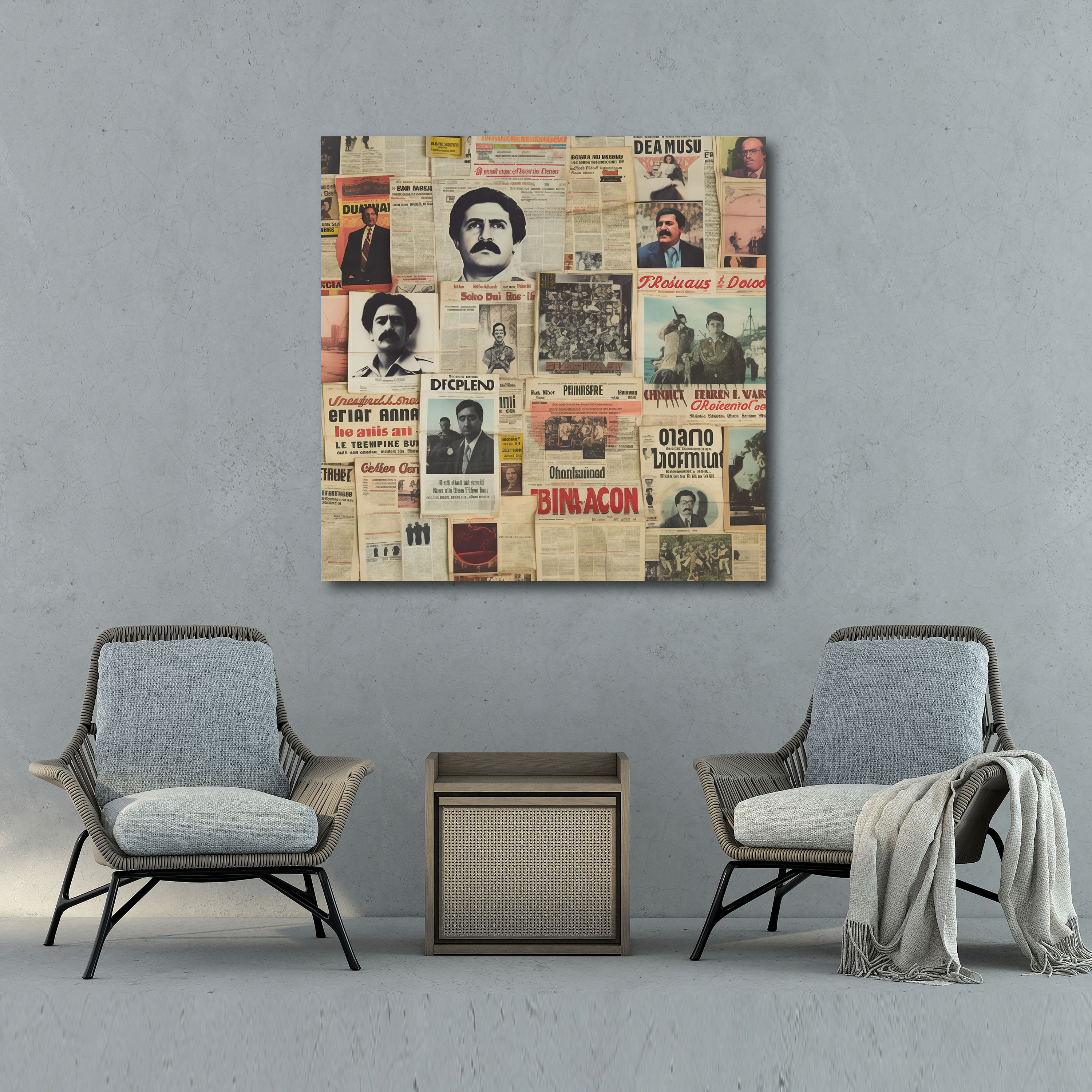 Pablo Escobar Canvas Print - Pablo Escobar, Impactful, Wall Art, Historical