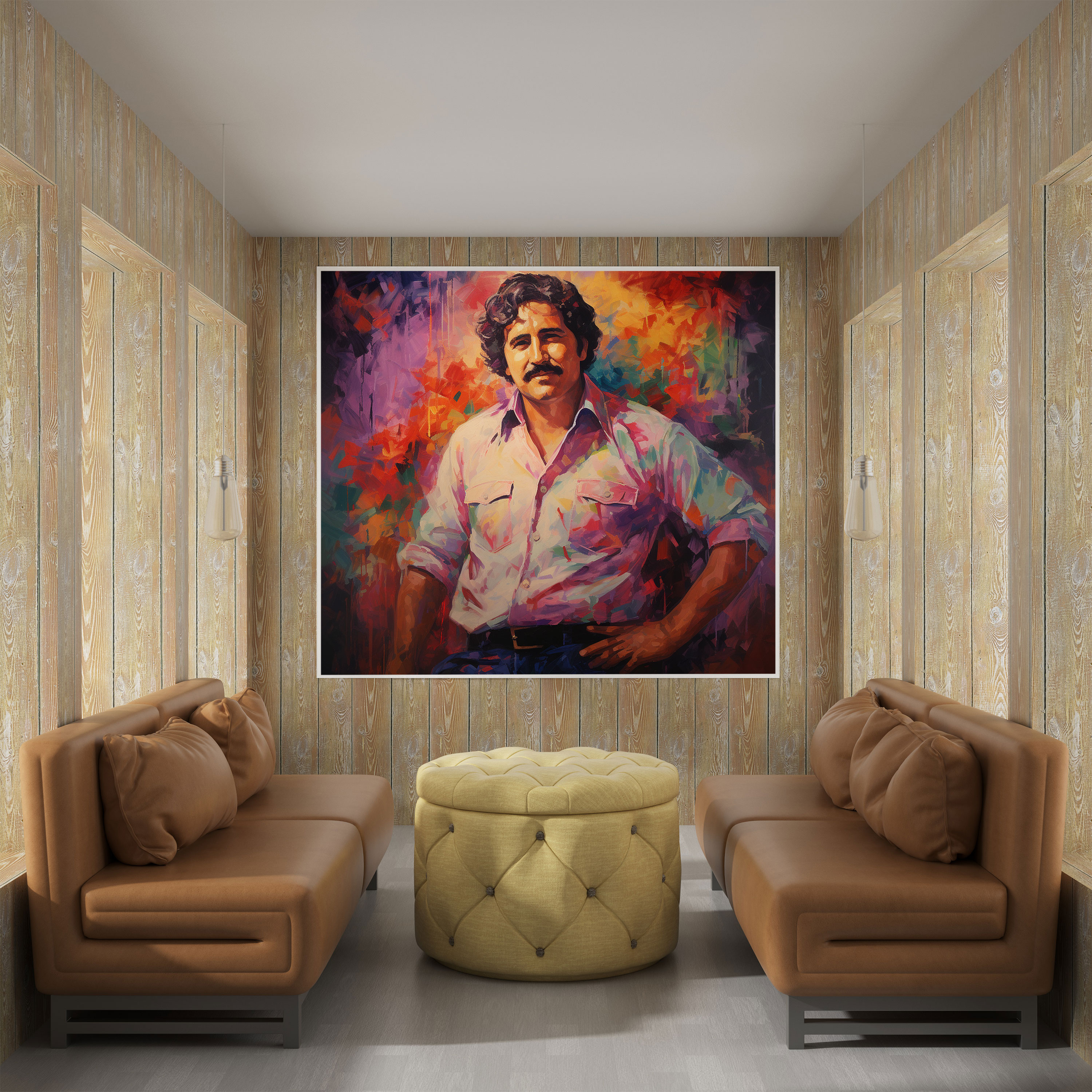 Pablo Escobar Tablo Sanatı - Duygu Kanvas Tablo Merak