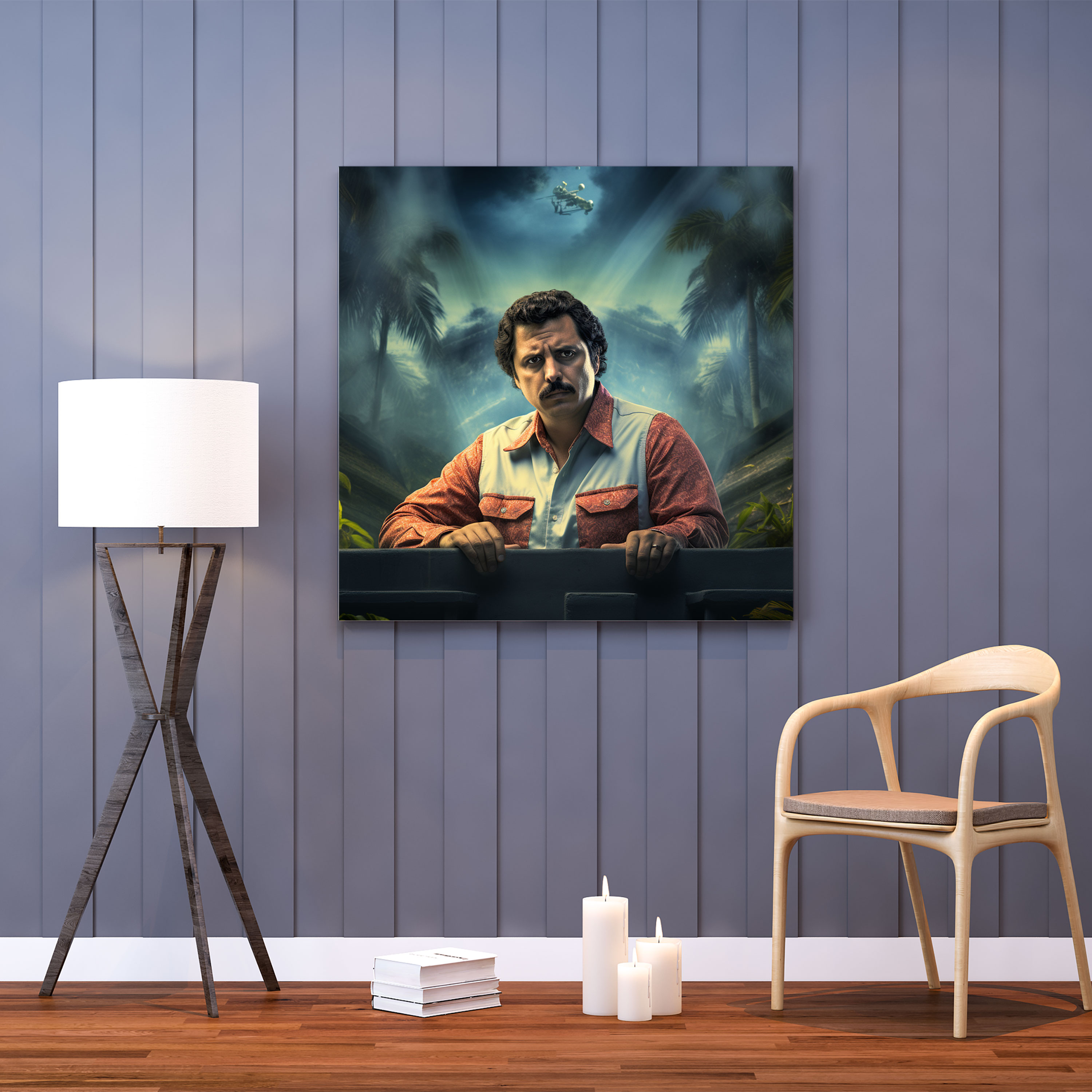 Pablo Escobar Canvas Print - Pablo Escobar, Digital Art, Pablo Escobar, Wall Art