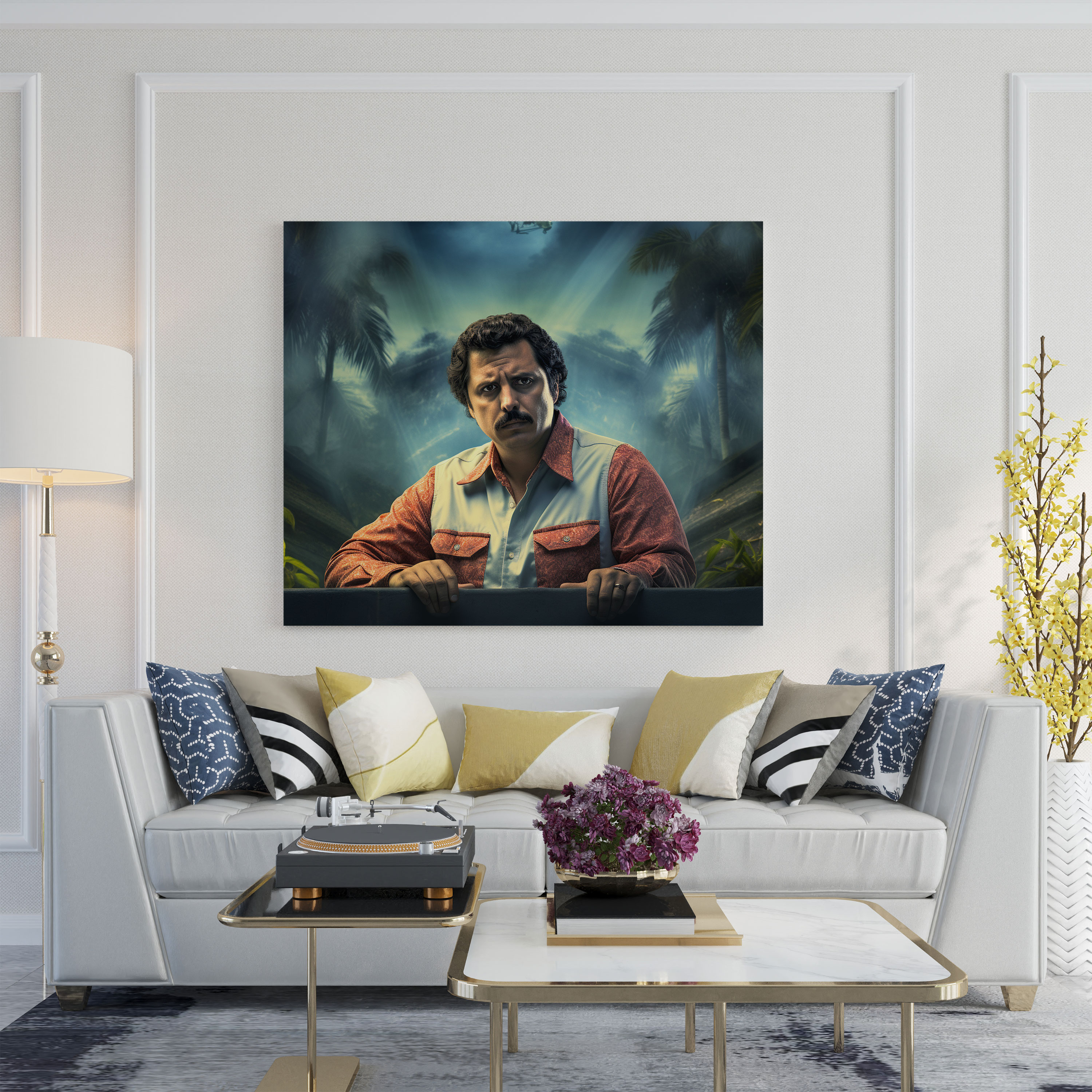 Pablo Escobar Canvas Print - Pablo Escobar, Digital Art, Pablo Escobar, Wall Art